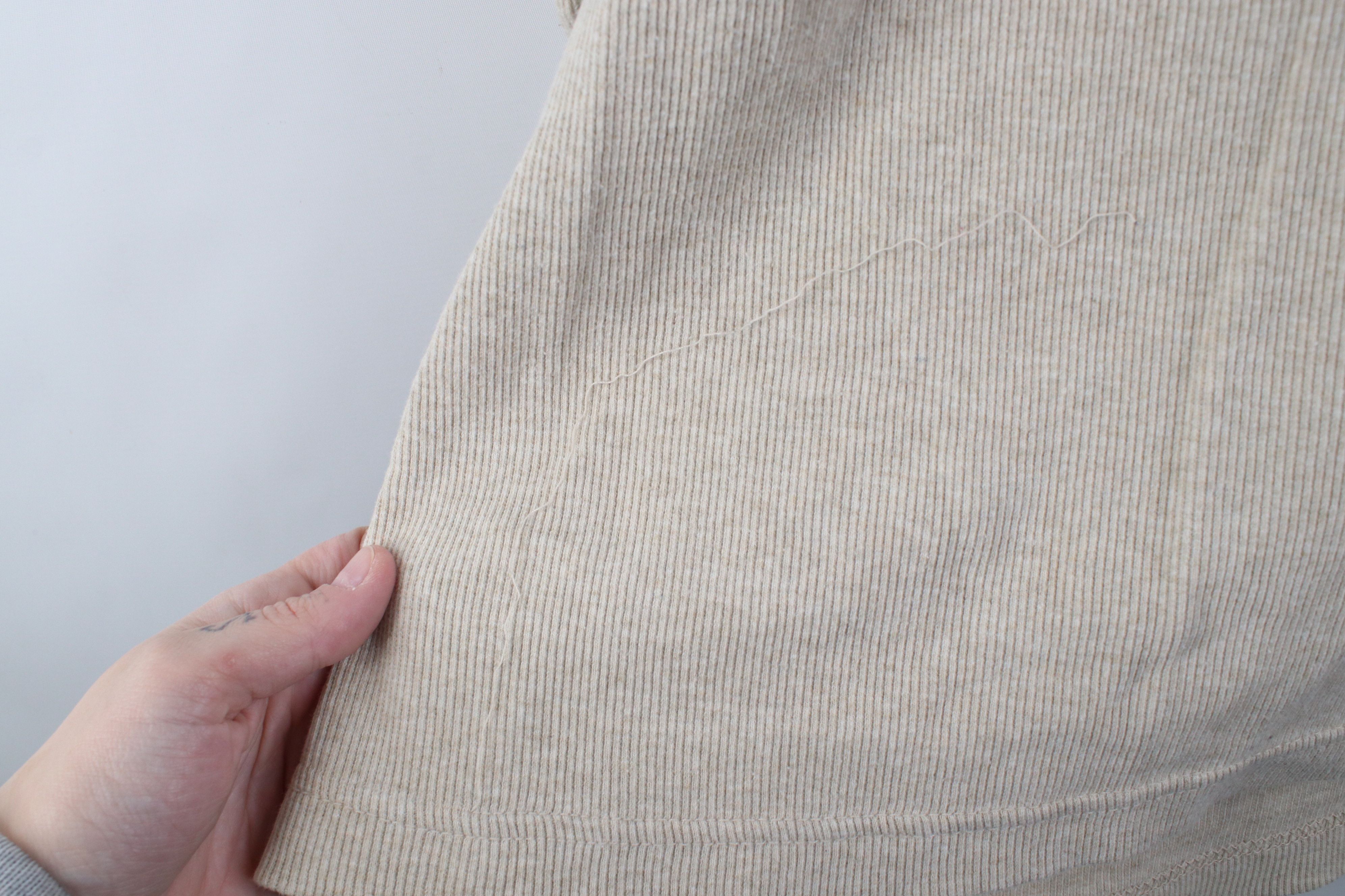 Lee Vintage 90s Y2K Lee Dungarees Knit Henley T-Shirt Beige Size US L / EU 52-54 / 3 - 10 Thumbnail