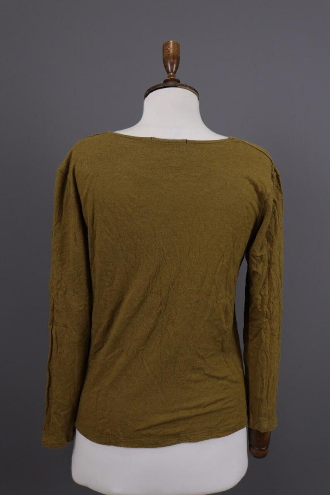 Other Gudrun Sjoden Brown Wool Long Sleeve Pullover Blouse Size M Size M / US 6-8 / IT 42-44 - 8 Thumbnail