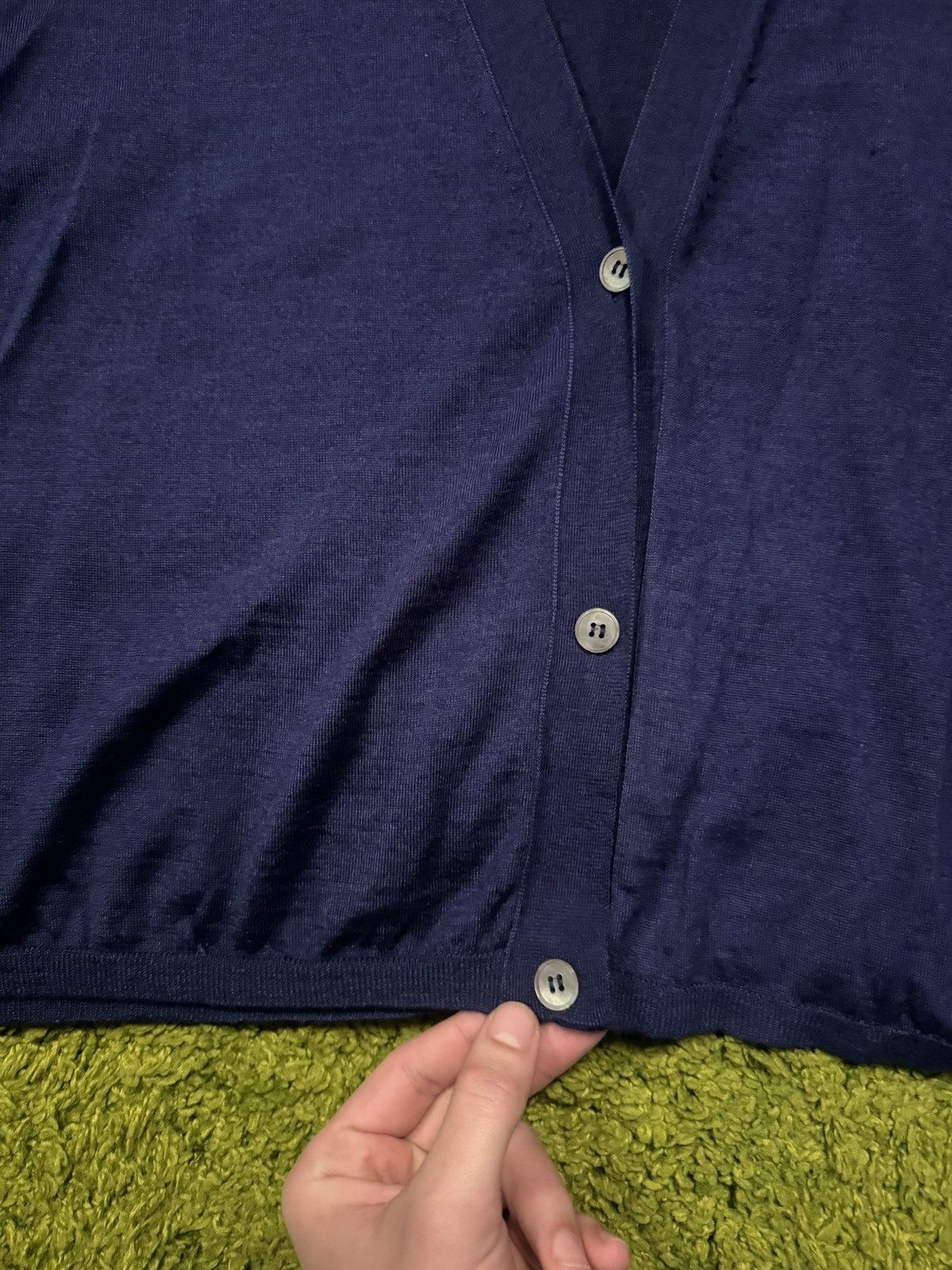 Designer × Jil Sander Jil Sander cashmere + silk blend cardigan sweater Size M / US 6-8 / IT 42-44 - 3 Thumbnail