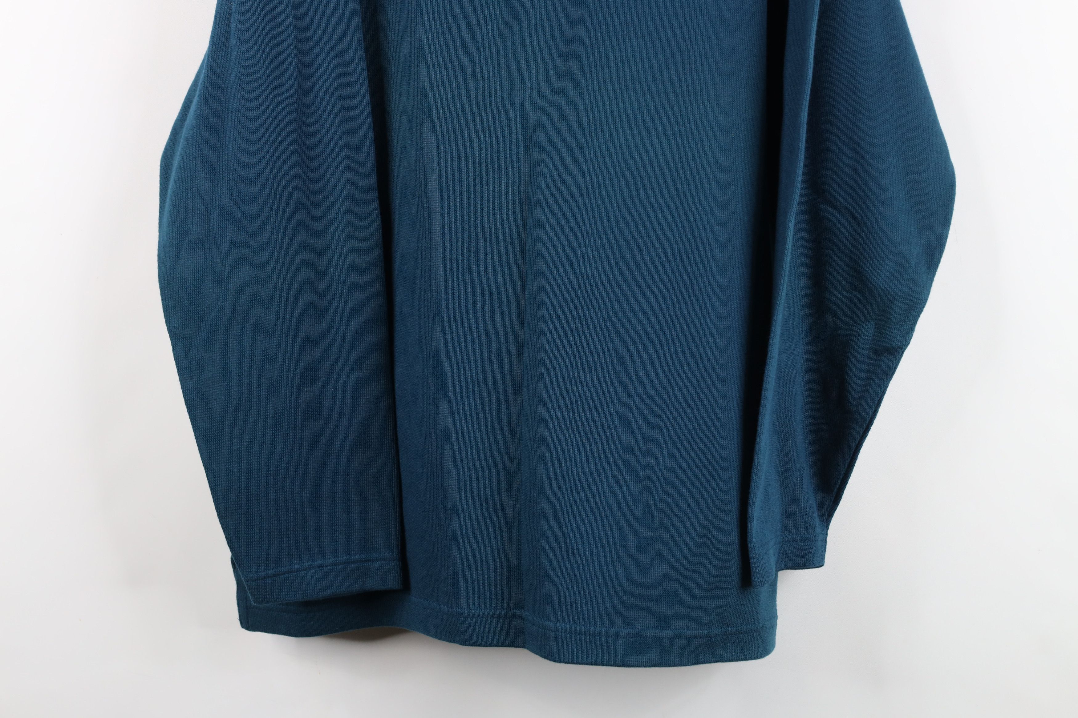 Vintage Vintage 90s Streetwear Blank Heavy Ribbed Knit Half Zip Polo Size US M / EU 48-50 / 2 - 3 Thumbnail