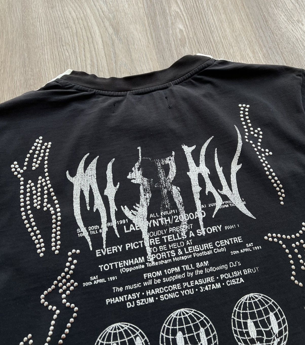 Misbhv Misbhv Double Printed Studded Tour T-Shirt Black White Tee Size US S / EU 44-46 / 1 - 16 Thumbnail