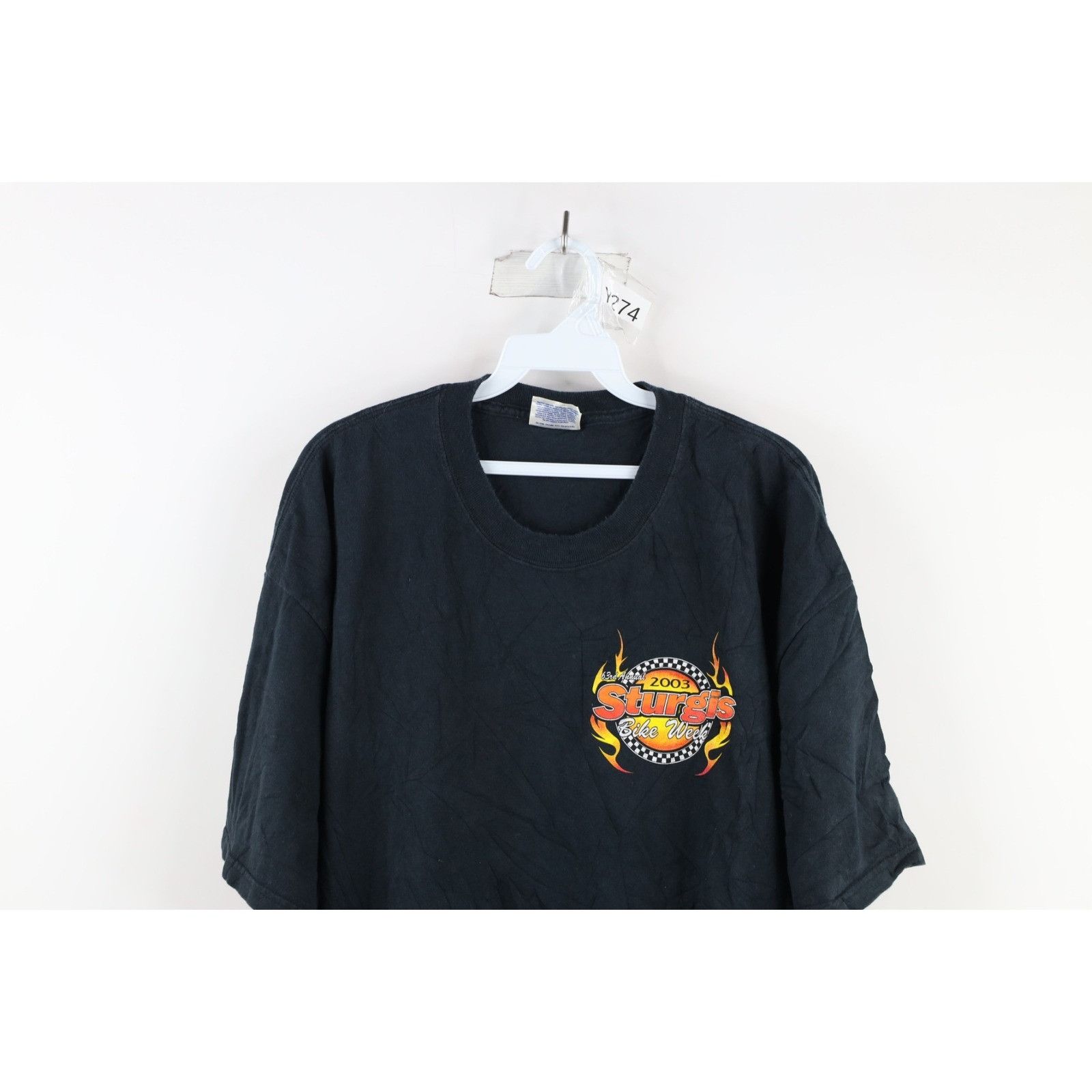 Vintage Vintage Y2K Streetwear Mens XL Faded 2003 Sturgis Bike Week Size US XL / EU 56 / 4 - 2 Thumbnail