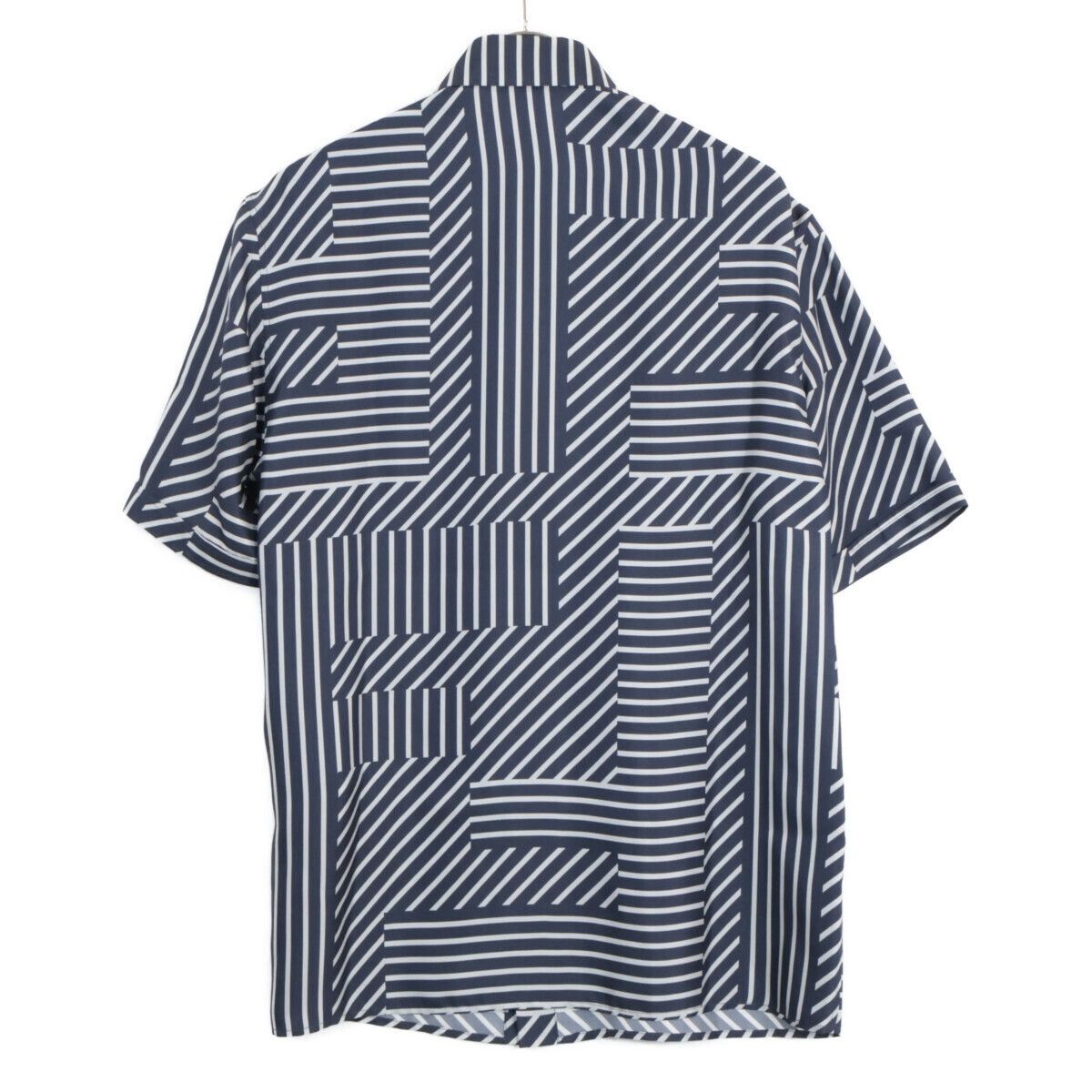 Fendi Fendi Silk FF Logo Geometric Stipe Pattern Shirt FS0795 #38 Size US M / EU 48-50 / 2 - 3 Thumbnail