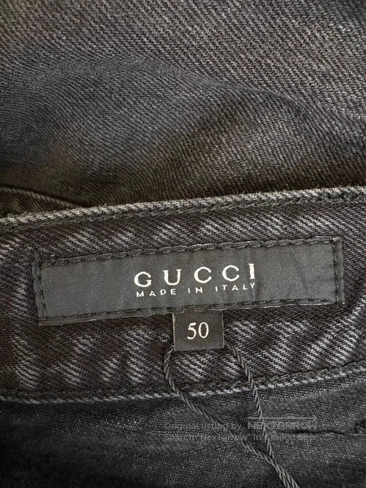 Gucci Black Denim Pants Size 34. Size US 34 / EU 50 - 4 Thumbnail