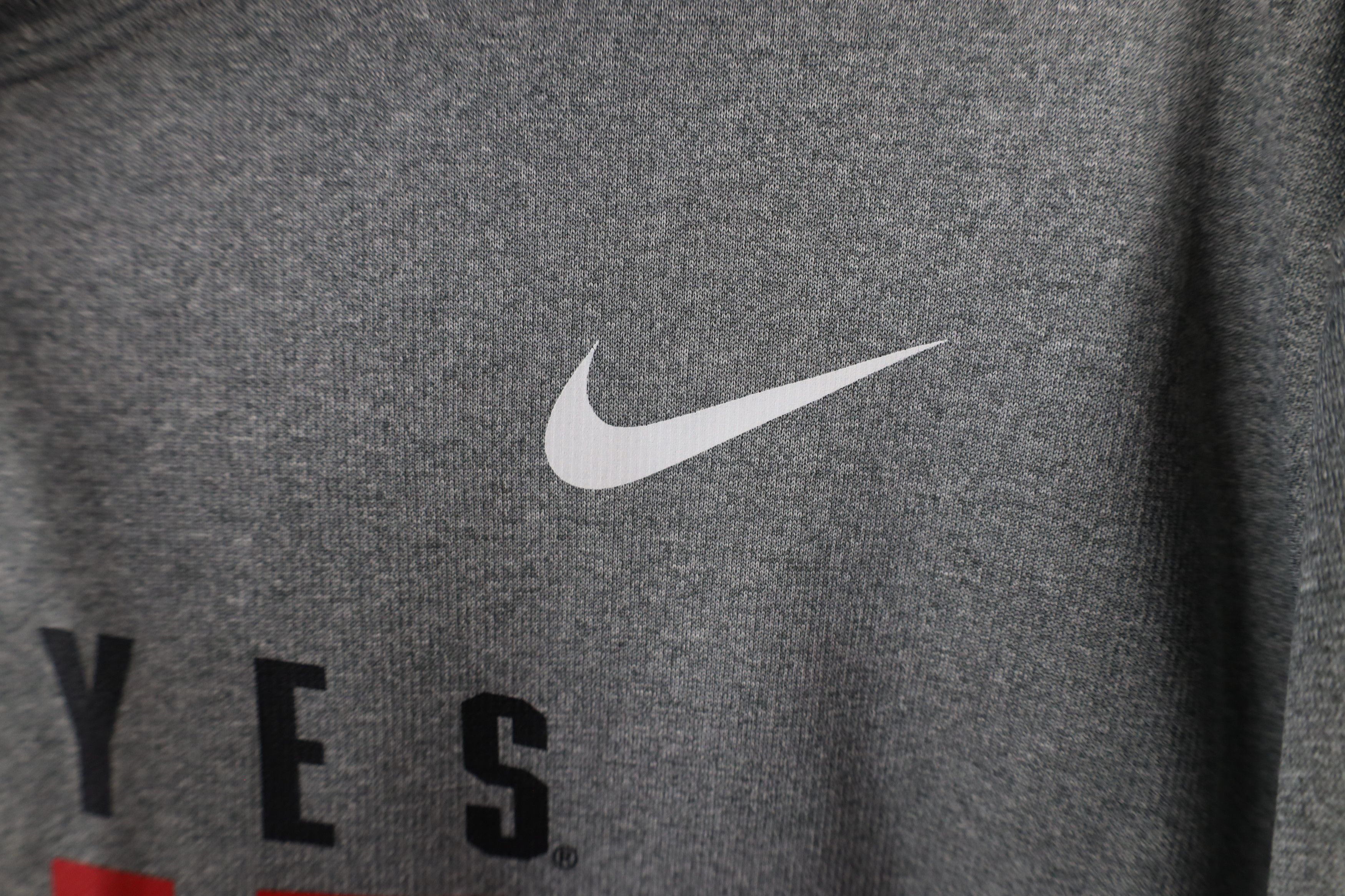Nike × Vintage Nike Therma Fit Ohio State University Buckeyes Hoodie Gray Size US L / EU 52-54 / 3 - 5 Thumbnail