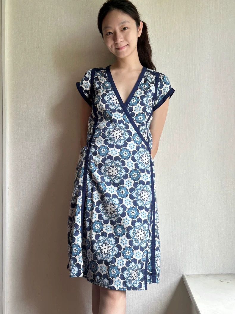 Kenzo KENZO Blue and white diagonal collar Chinese body-hugging Size XS / US 0-2 / IT 36-38 - 3 Thumbnail