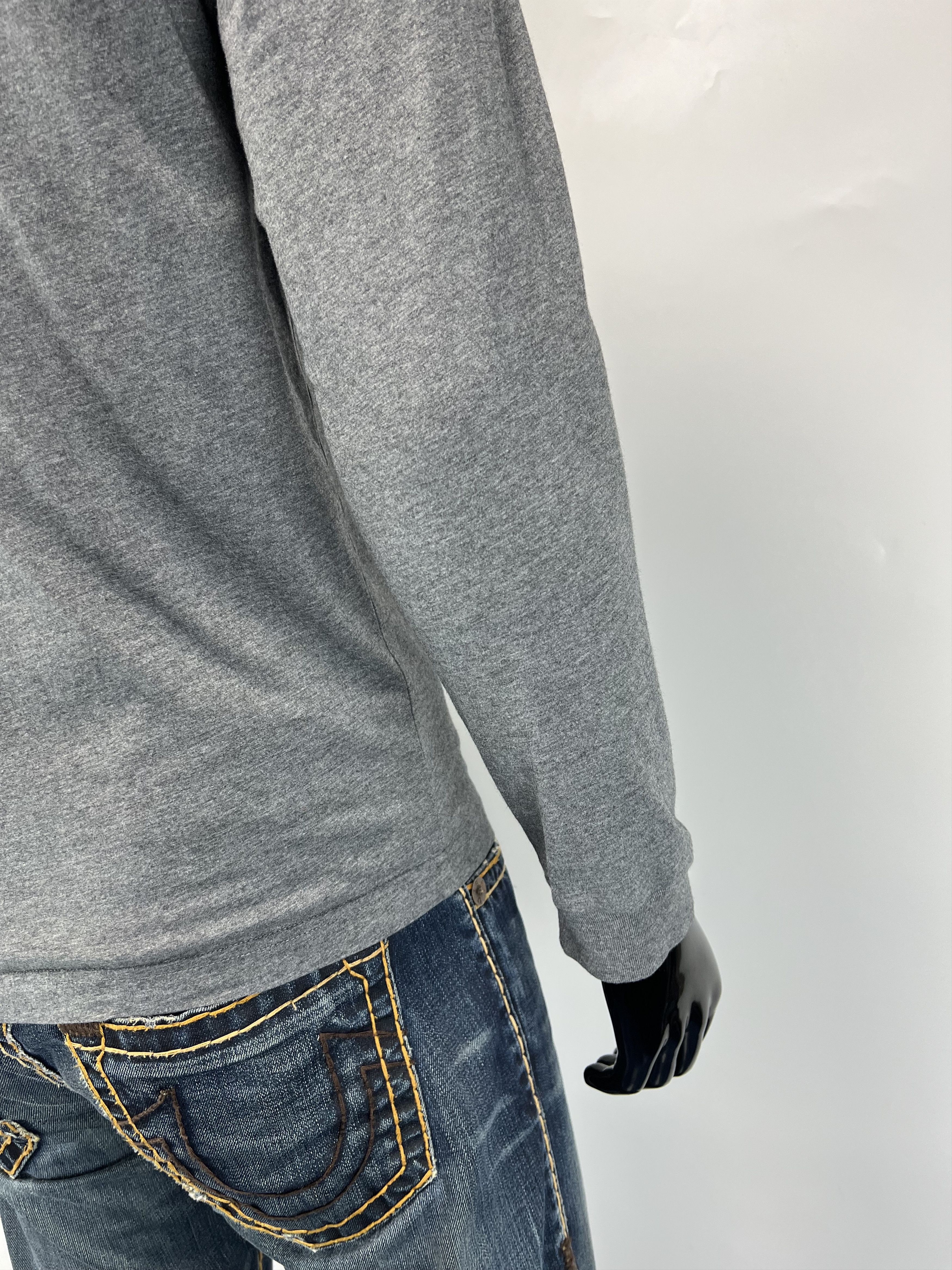 Diesel Diesel Men's Gray Long Sleeve T Shirt Big Logo Size S Size US S / EU 44-46 / 1 - 12 Thumbnail