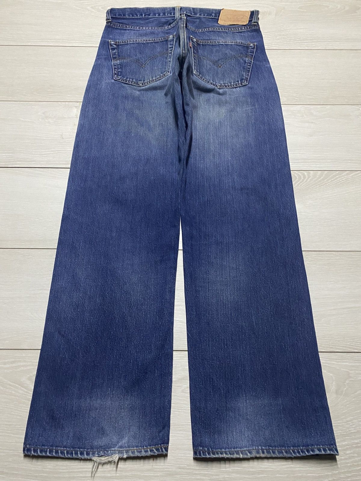 Levi's Levis Big E 551zxx 90s Vintage Zipper Baggy Jeans Size US 31 - 2 Thumbnail