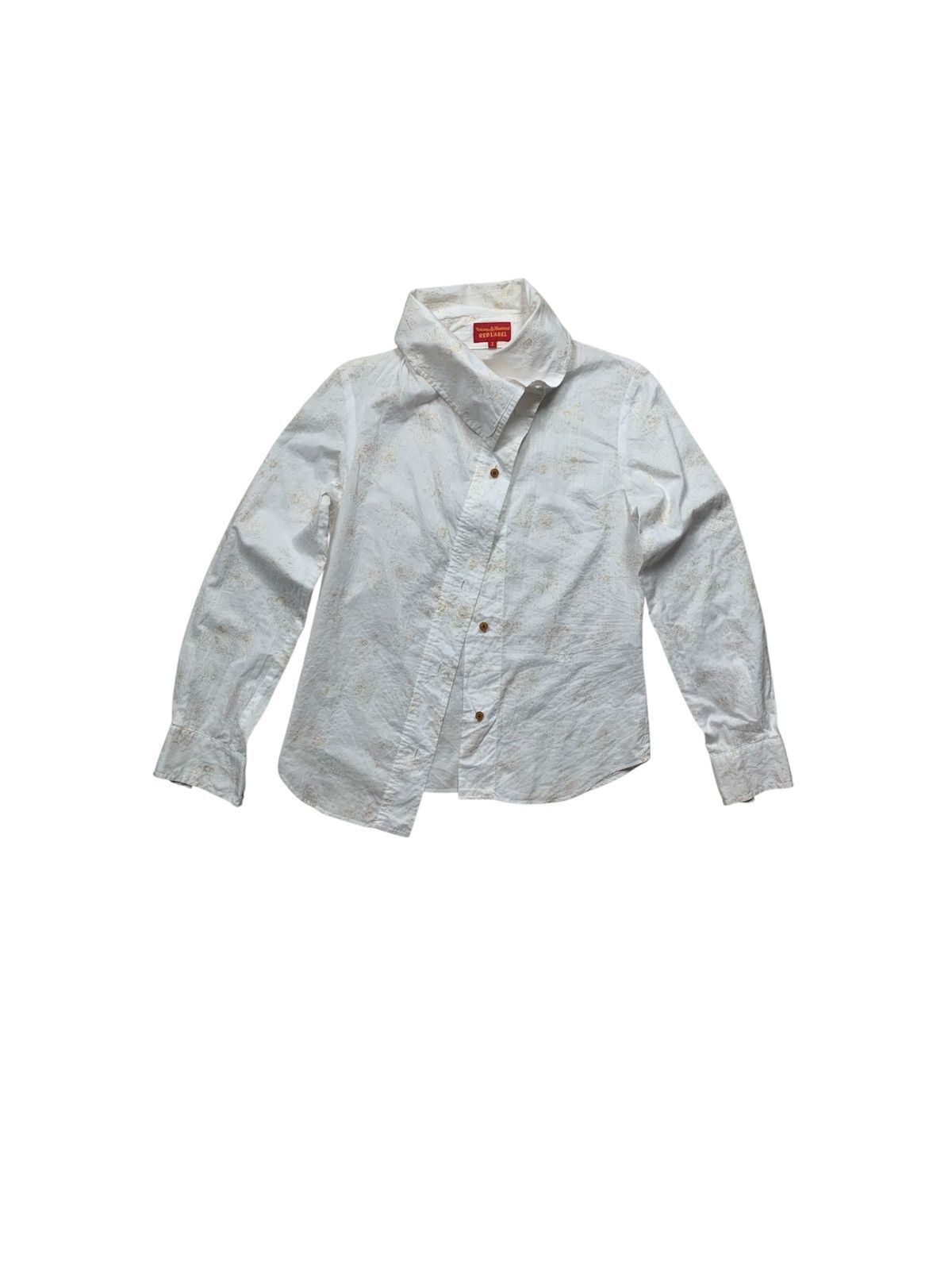 Vivienne Westwood Vivienne Westwood asymmetrical white button up shirt Size XS / US 0-2 / IT 36-38 - 1 Thumbnail