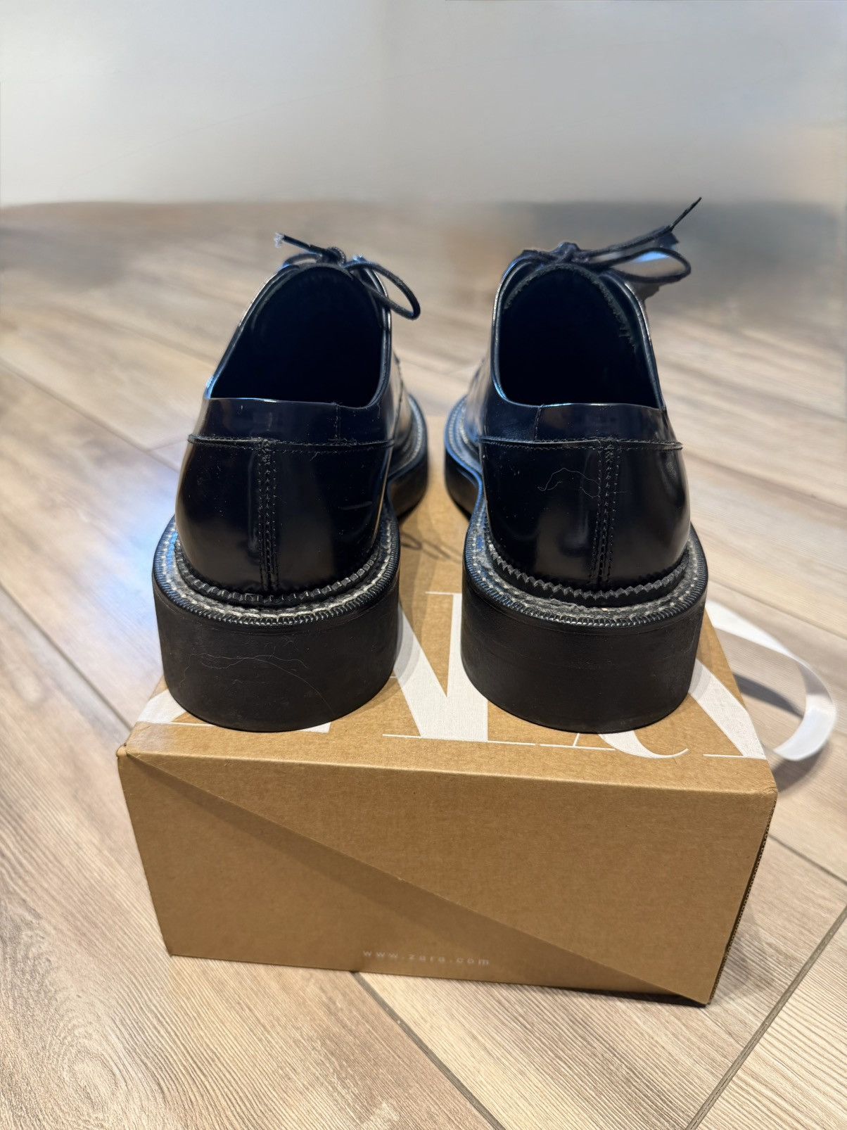 Zara Zara Leather Shoes Size US 9 / EU 42 - 2 Thumbnail