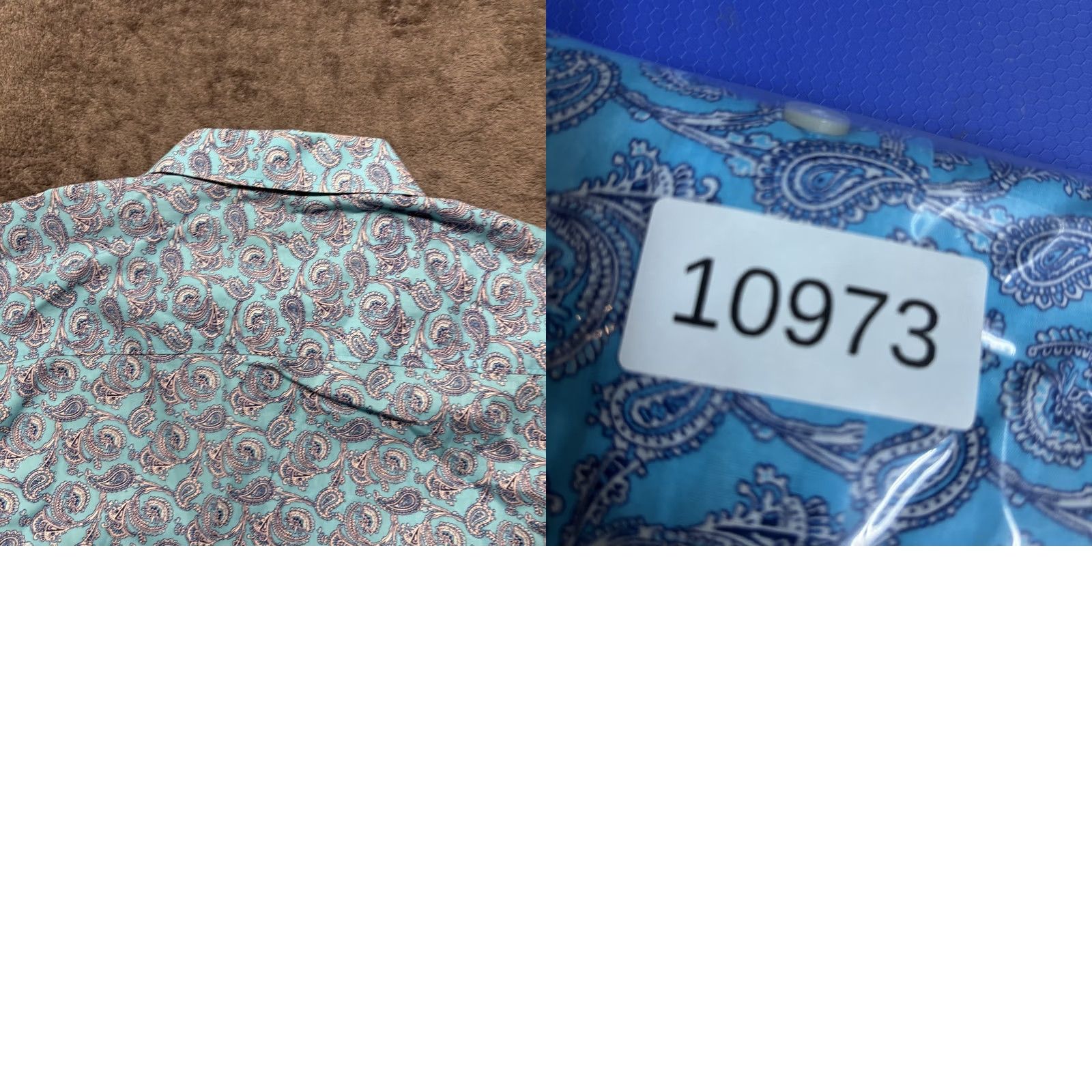 Vintage Alan Flusser Shirt Mens Large Blue Paisley Button Up Long Sleeve Preppy Classic Size US L / EU 52-54 / 3 - 8 Thumbnail