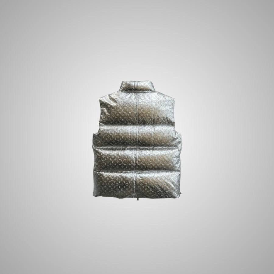 Louis Vuitton LOUIS VUITTON SILVER EMBOSSED MONOGRAM WOMAN'S VEST Size US M / EU 48-50 / 2 - 2 Thumbnail