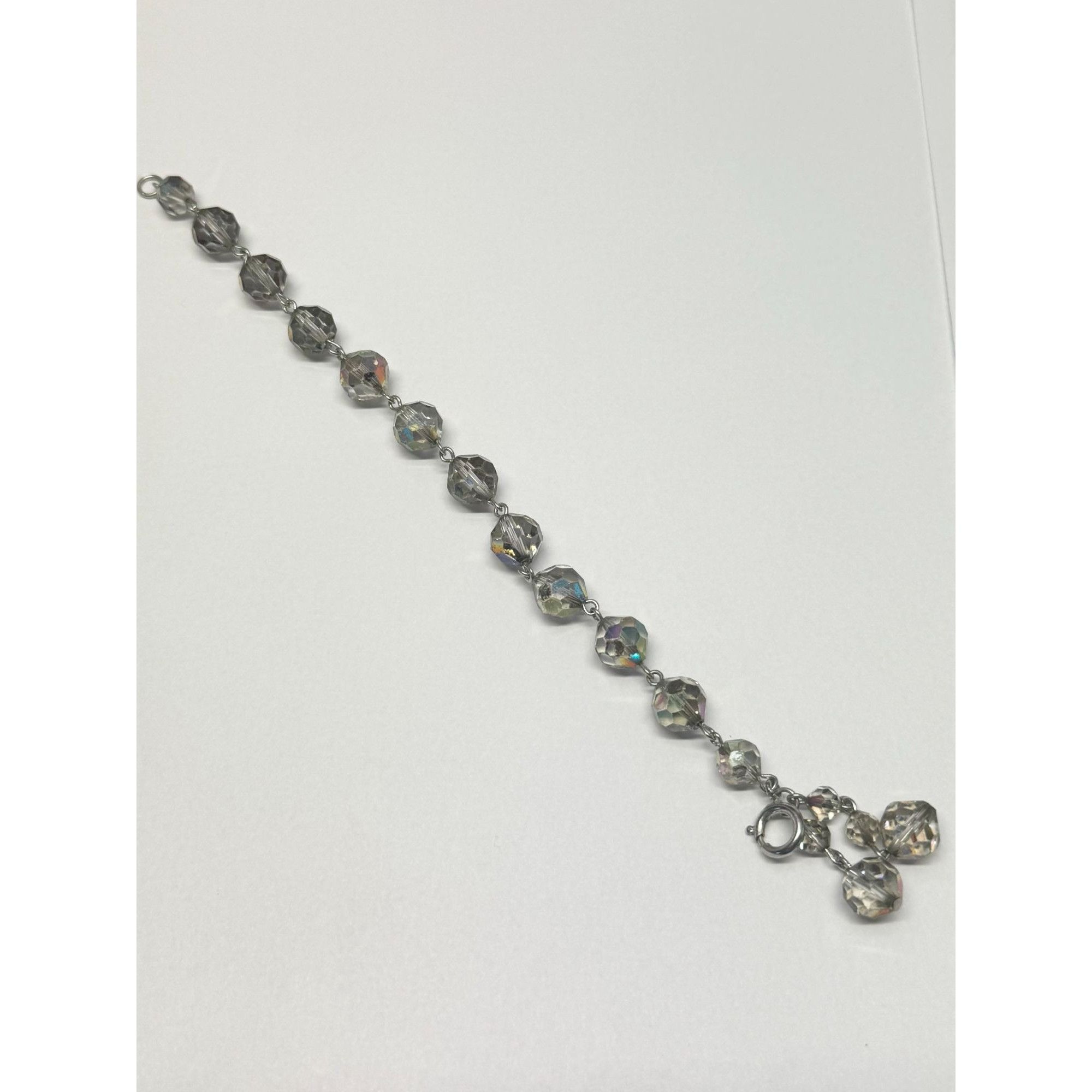 Vintage Vintage faceted crystal beaded bracelet Size ONE SIZE - 3 Thumbnail