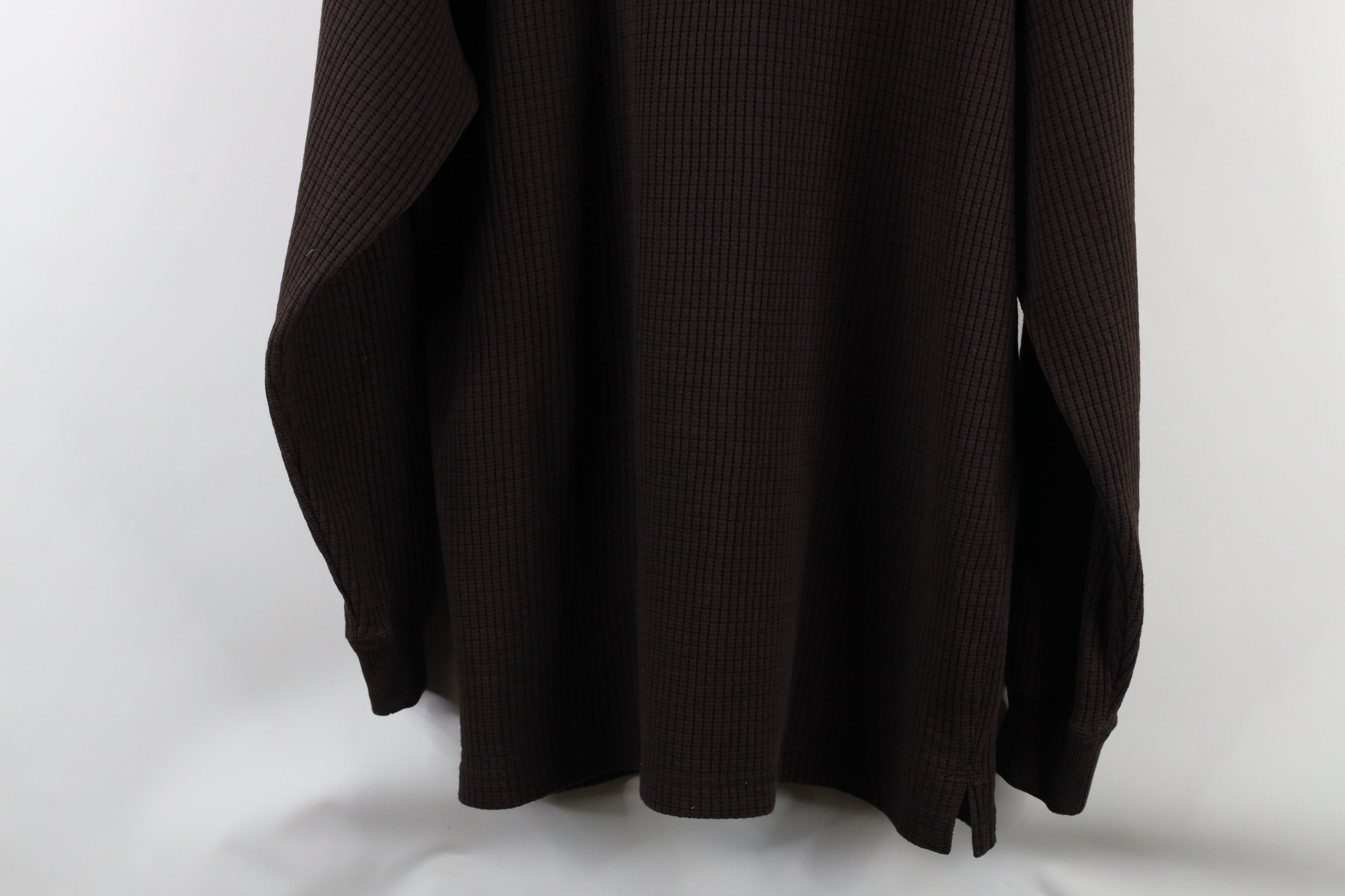 Vintage Vintage 90s Streetwear Knit Long Sleeve Rugby Polo Brown Size US L / EU 52-54 / 3 - 9 Thumbnail