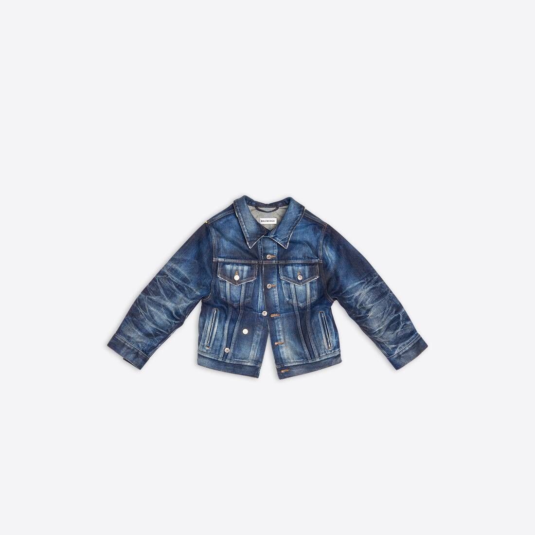 Balenciaga o1mt1gz1124 Swing Jacket in Blue Size M / US 6-8 / IT 42-44 - 1 Thumbnail