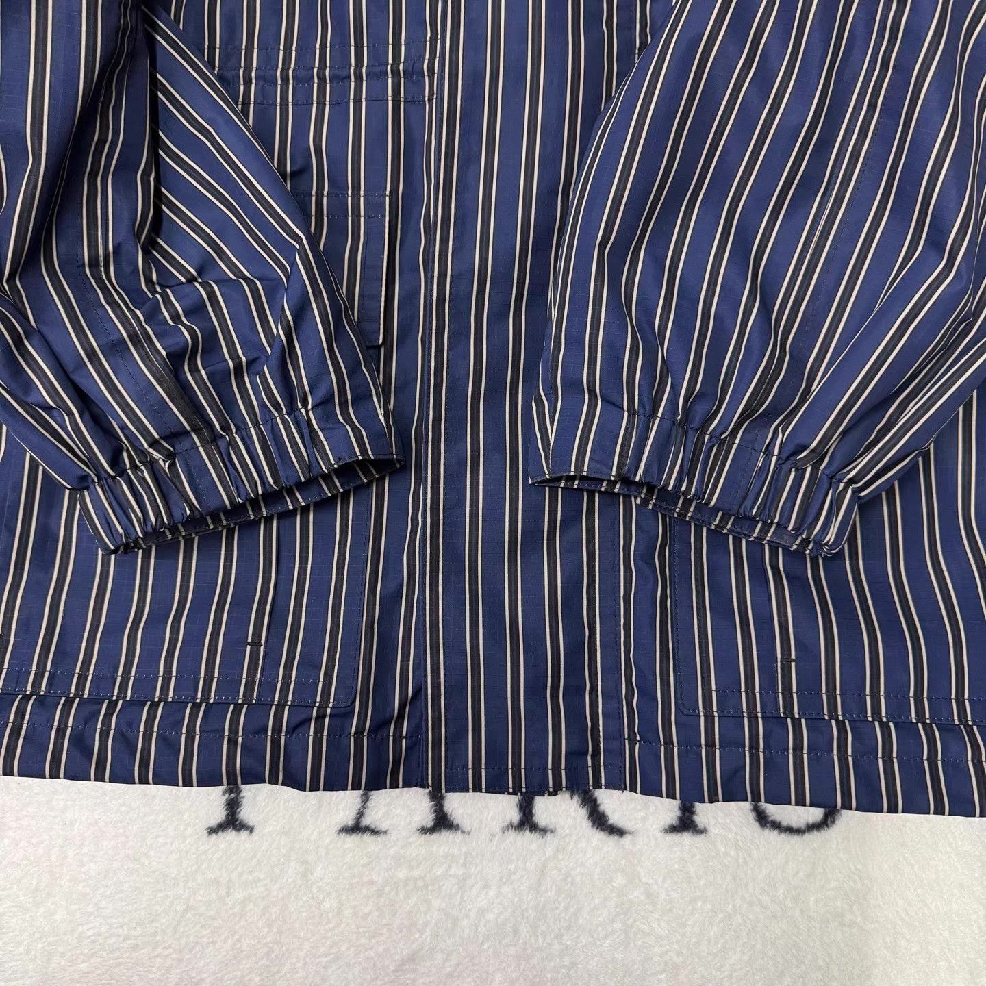 Balenciaga Balenciaga Blue Striped Jacket Q10 Size US L / EU 52-54 / 3 - 3 Thumbnail