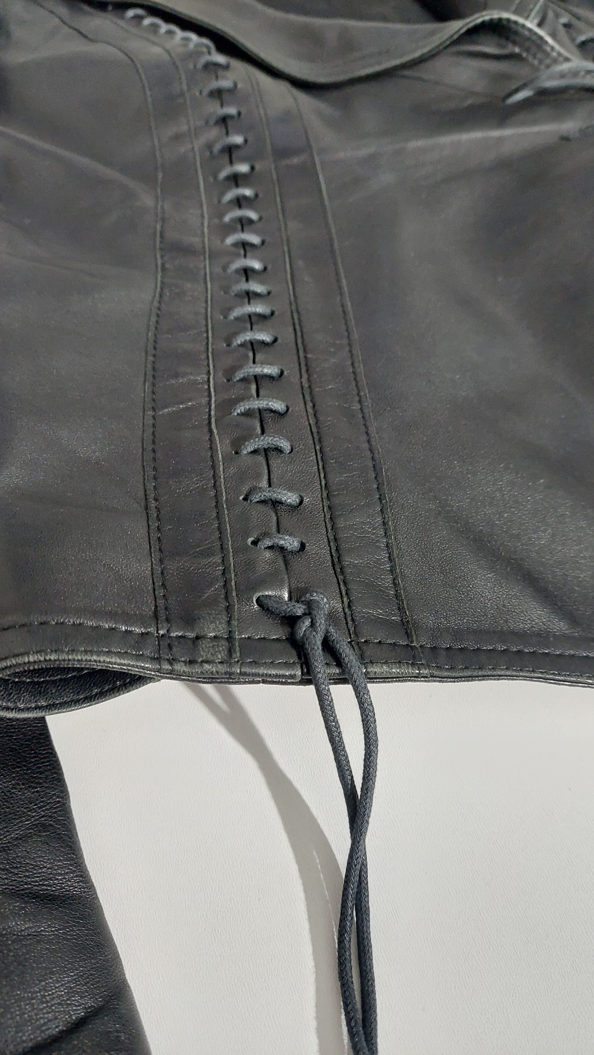 plein sud Archive 2002 Plein Sud laced leather jacket Size M / US 6-8 / IT 42-44 - 4 Thumbnail