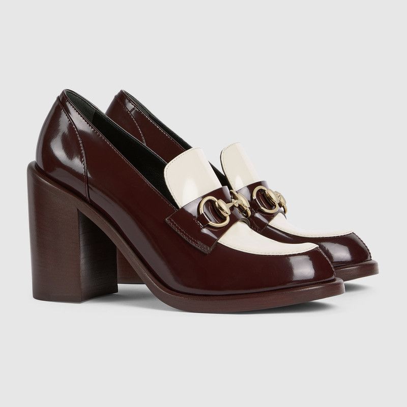 Gucci o1loc1c0326 834760 Women's Heeled Loafer With Horsebit Brown Size US 6.5 / IT 36.5 - 6 Thumbnail