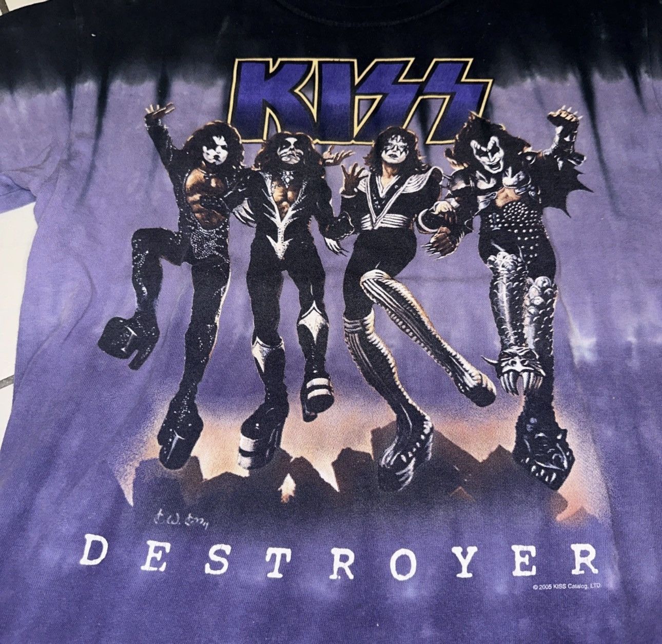 KISS Liquid Blue Kiss Concert Tshirt 2005 VINTAGE RARE!!! Y2K Size US S / EU 44-46 / 1 - 2 Thumbnail