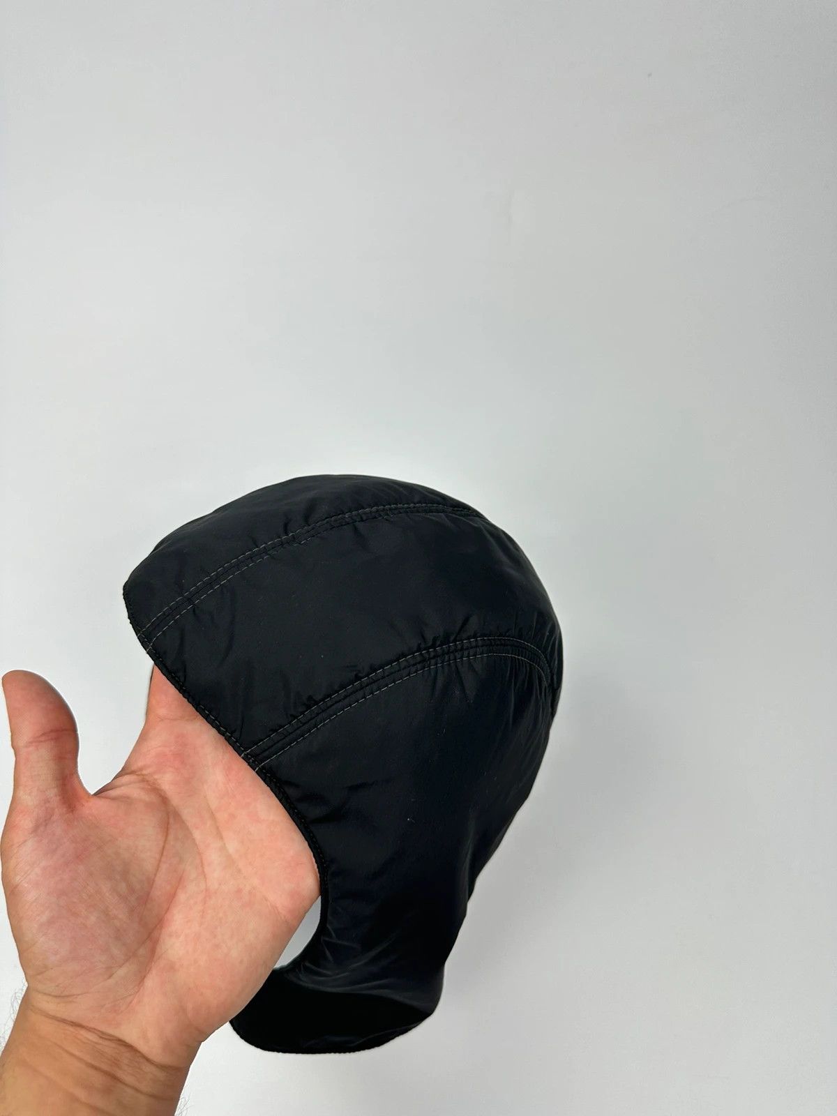 Prada Prada Sport FW99 Black Nylon Hood Mask Size ONE SIZE - 12 Thumbnail
