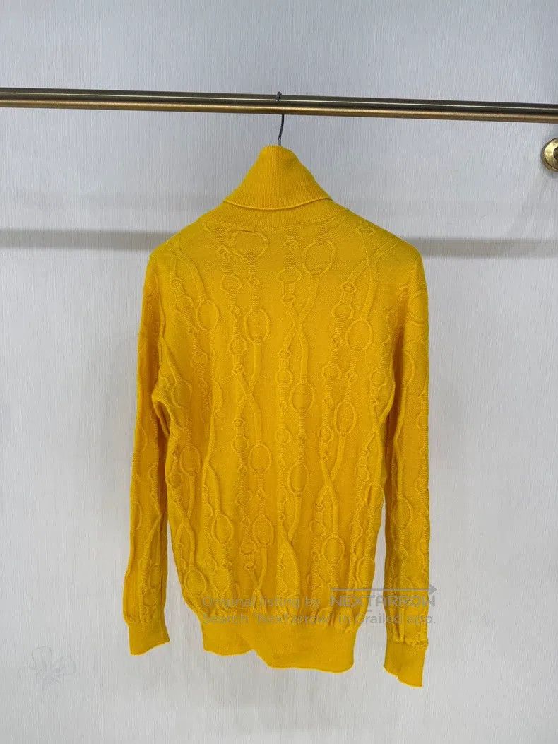 Hermes Hermes Pig Nose Full Logo Pure Cashmere High-necked Knitwe Size XXS / US 00 / IT 34 - 2 Thumbnail