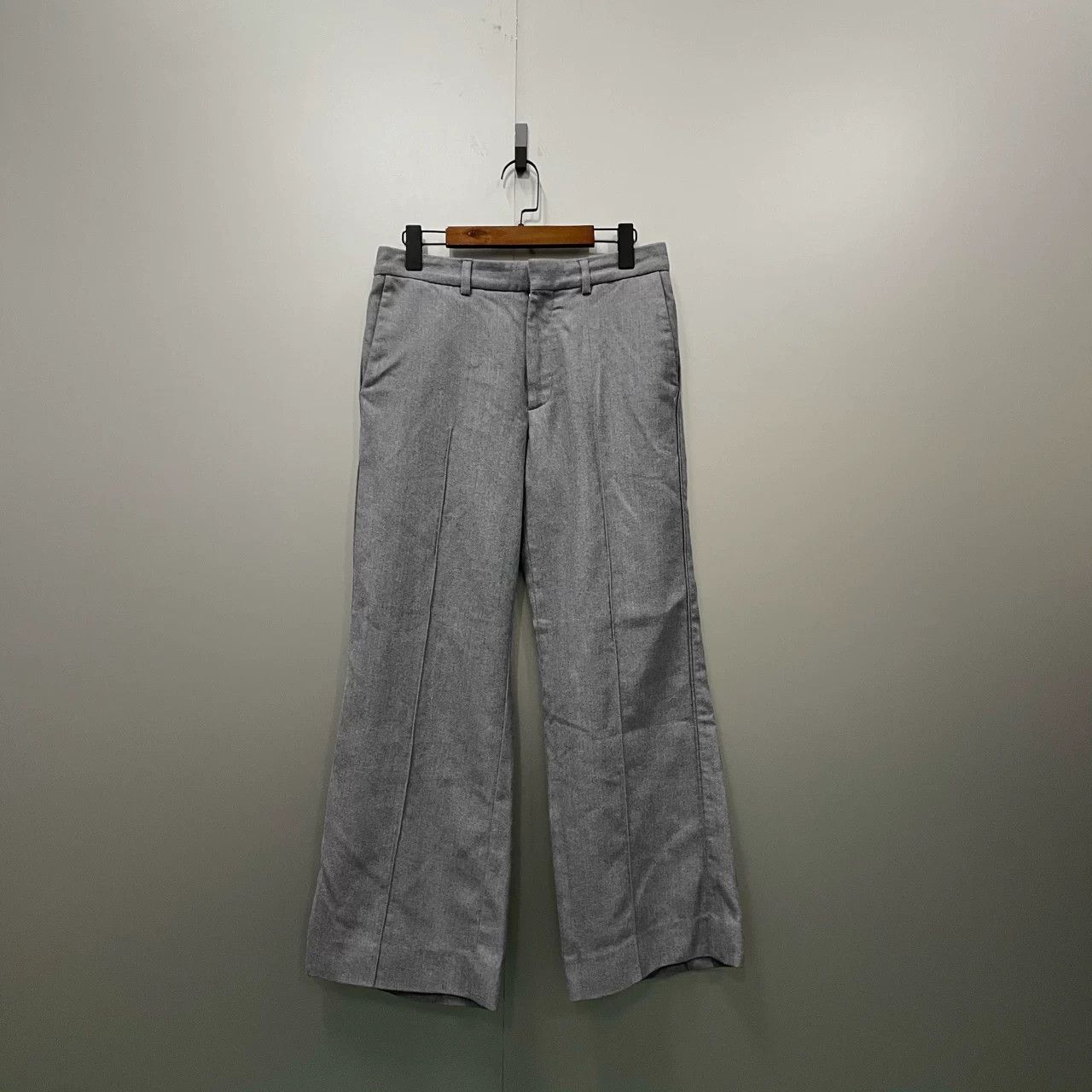 Louis Vuitton Louis Vuitton Gray Striped Wide-Leg Trousers Size 38" / US 16 / IT 52 - 1 Thumbnail