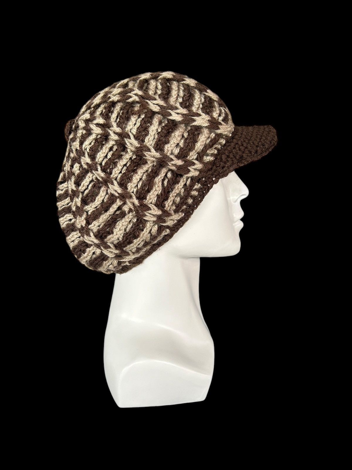 Japanese Brand × Kapital × Vintage Crochet Knitted Handmade Rare big Hats ☠️☠️ Size ONE SIZE - 2 Thumbnail