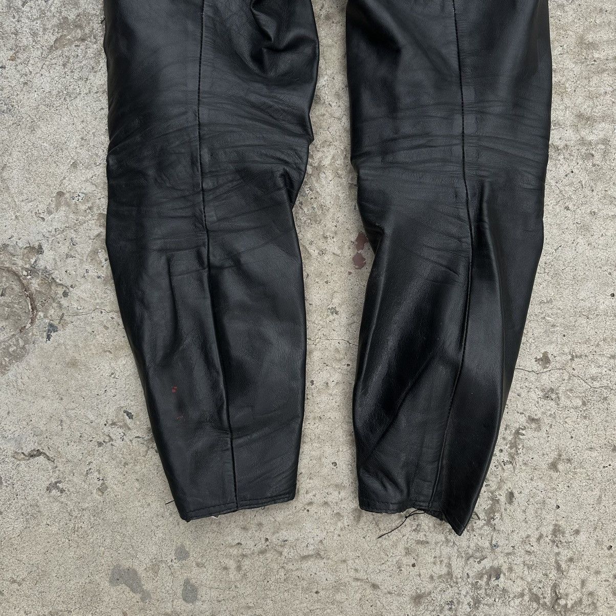 Vintage Vintage Moto Leather Pants Overalls Size 48 Y2K 00s Size US 32 / EU 48 - 9 Thumbnail