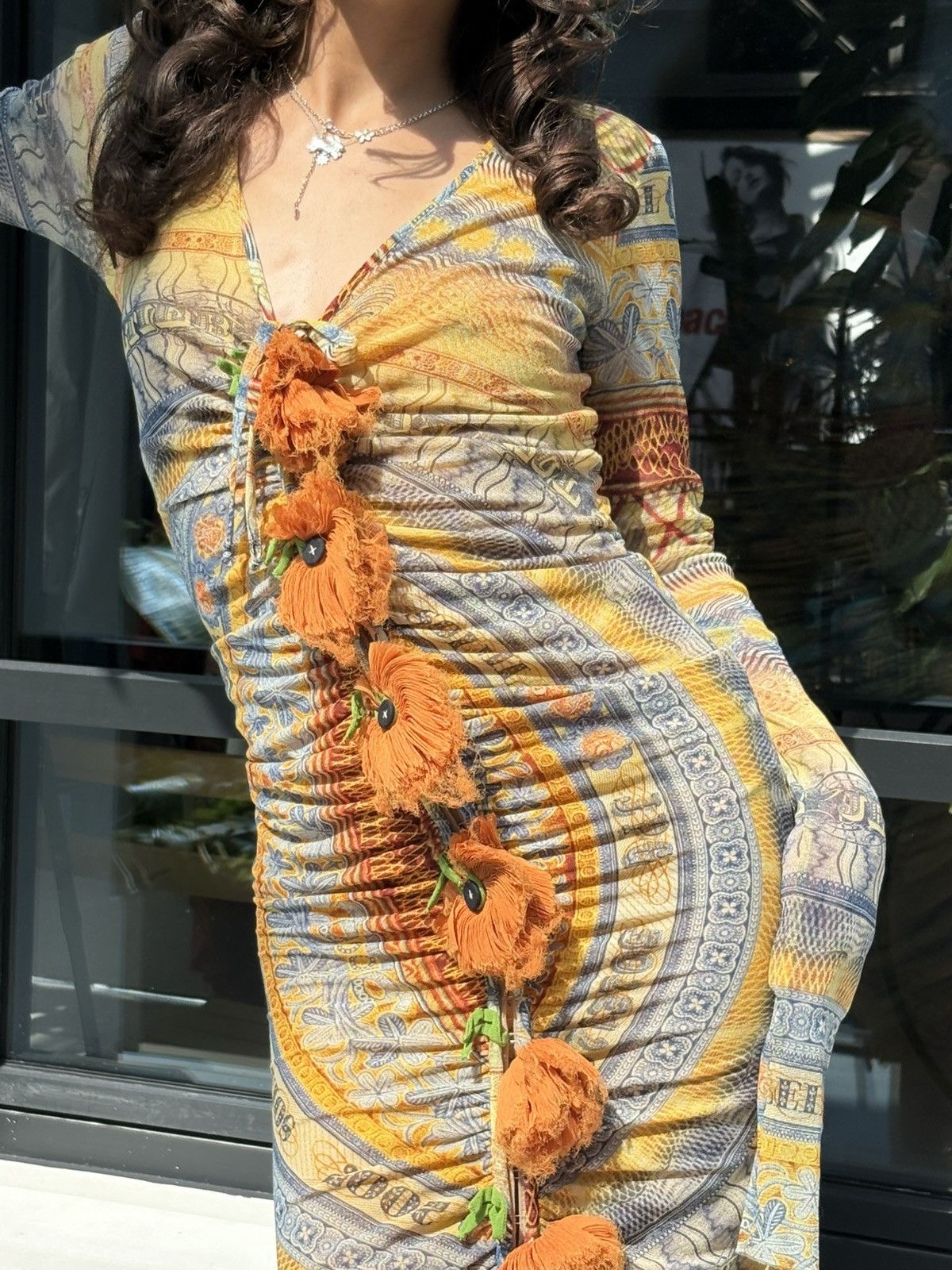 Jean Paul Gaultier Jean Paul Gaultier soleil tattoo print dress Size S / US 4 / IT 40 - 5 Thumbnail