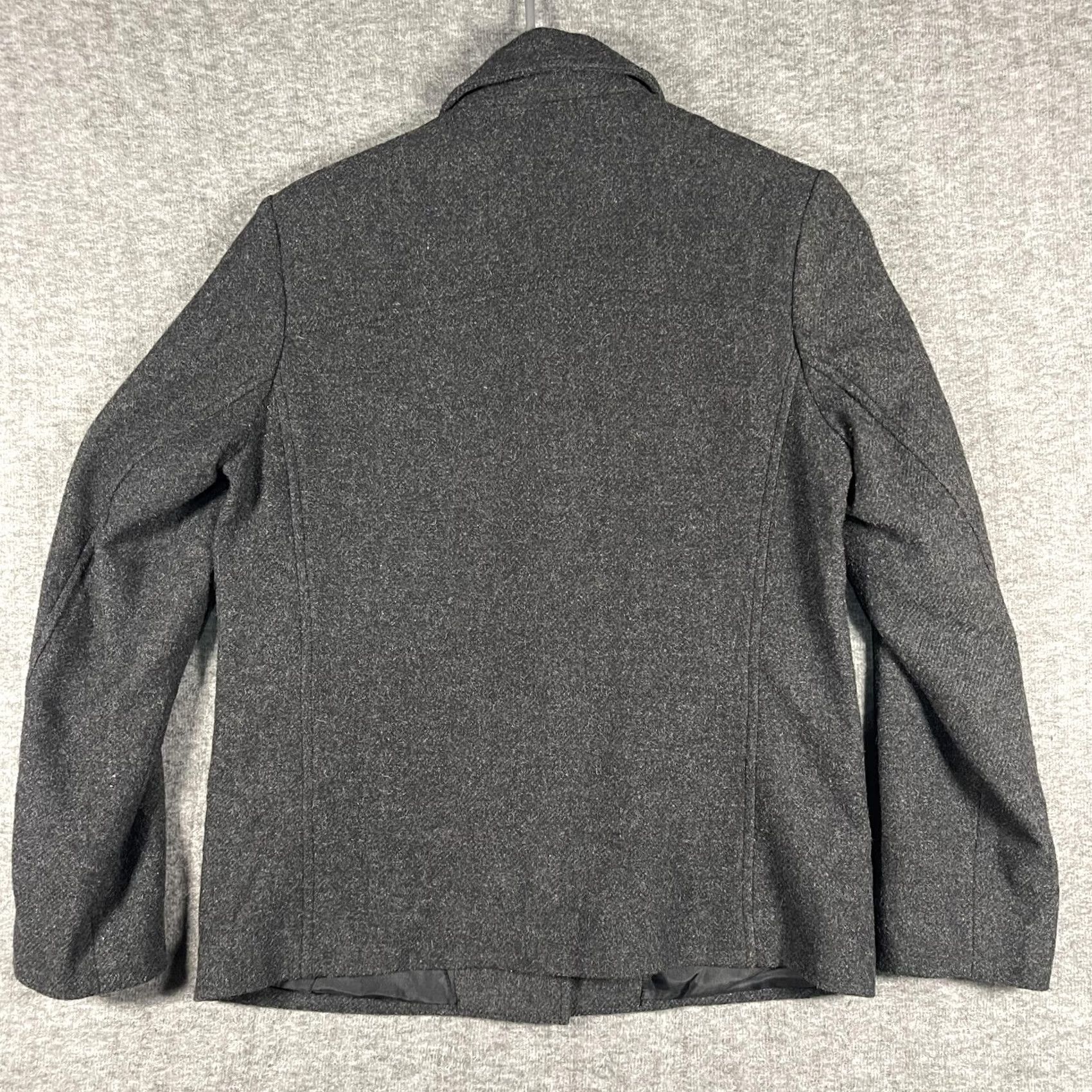Gap GAP Jacket Womens Small Gray Wool Blend Lined Button Front Coat Pockets Size S / US 4 / IT 40 - 3 Thumbnail