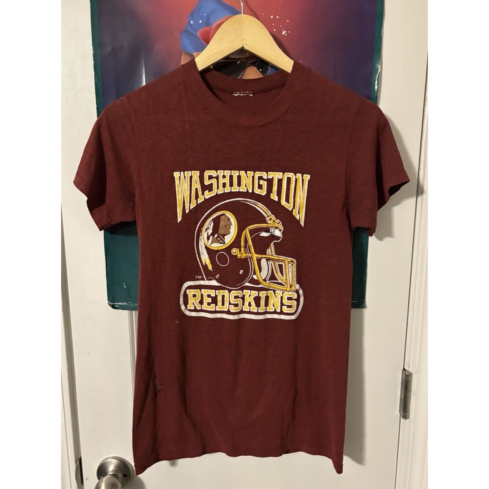NFL vintage 80s washington redskins burgundy thin football NFL Size US S / EU 44-46 / 1 - 1 Thumbnail
