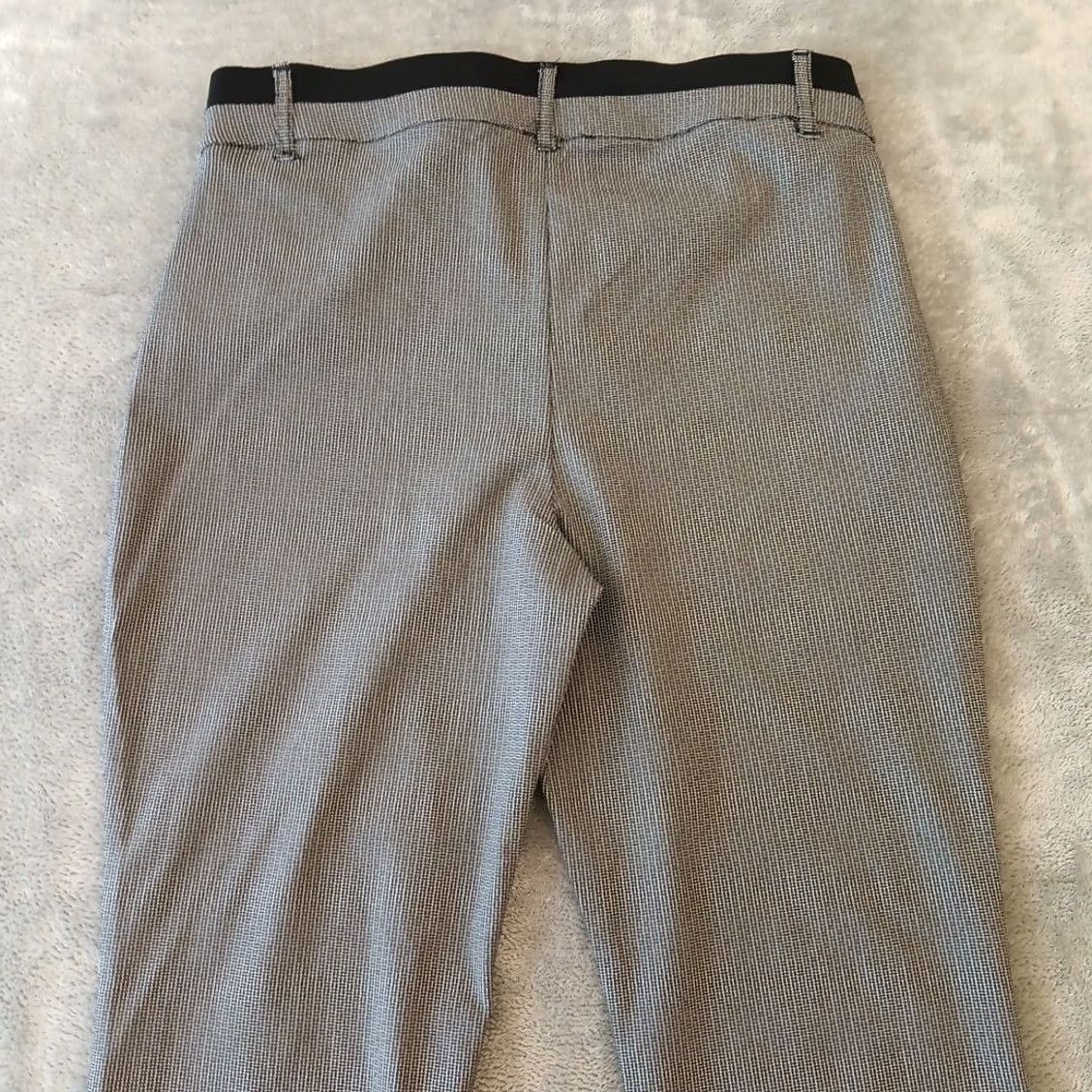 Vintage Maurices Ankle Pants Womens Medium Short Black Geometric Pockets Zip Size 32" / US 10 / IT 46 - 7 Thumbnail