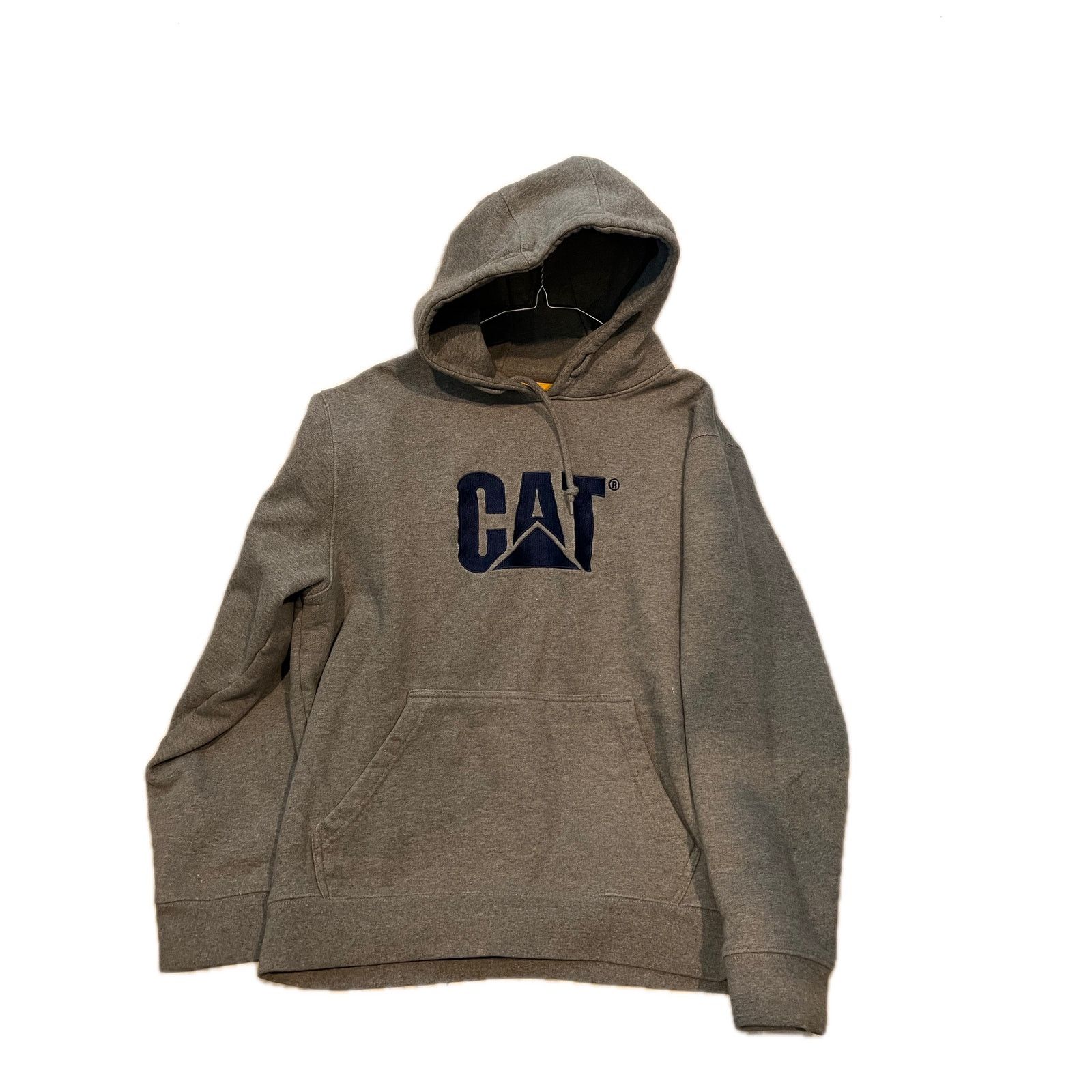 Caterpillar CAT Thick Gray Hoodie Mens XL Size US XL / EU 56 / 4 - 1 Thumbnail