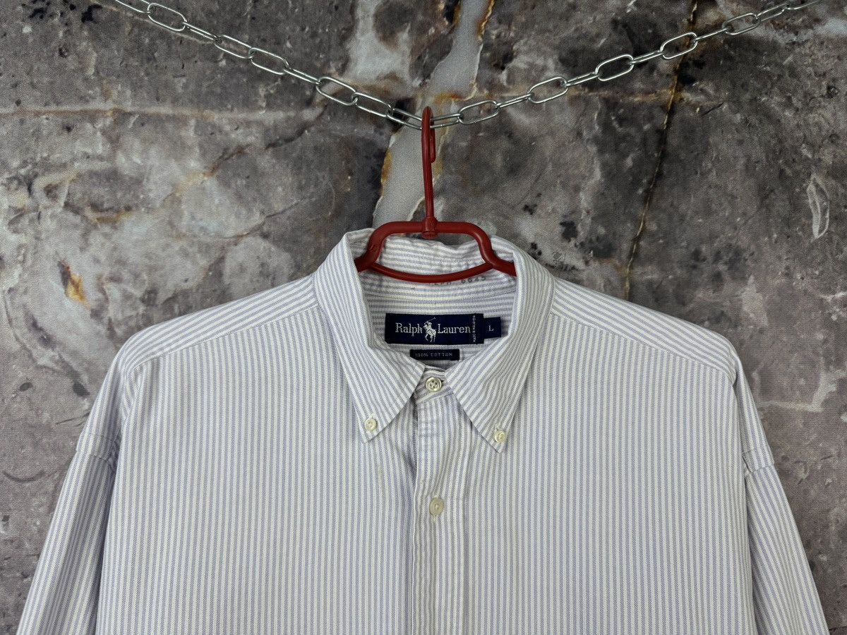 Polo Ralph Lauren Polo Ralph Lauren Striped Button Down Shirt Men’s White Size US L / EU 52-54 / 3 - 2 Thumbnail