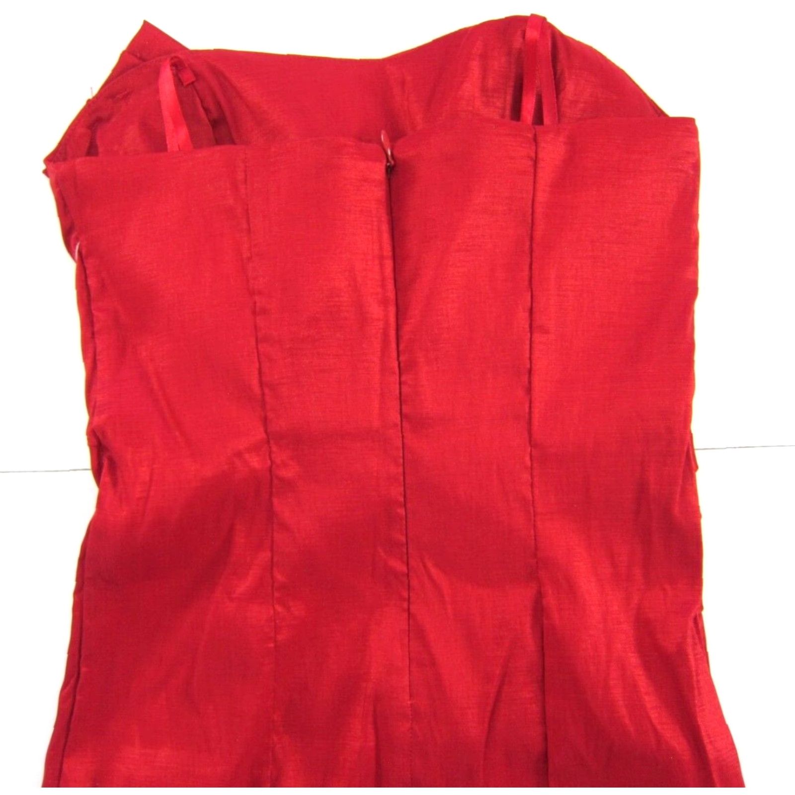Vintage NWT INC International Concepts Red Rose Stretch Strapless Prom Party Dress 0 Size XS / US 0-2 / IT 36-38 - 6 Thumbnail