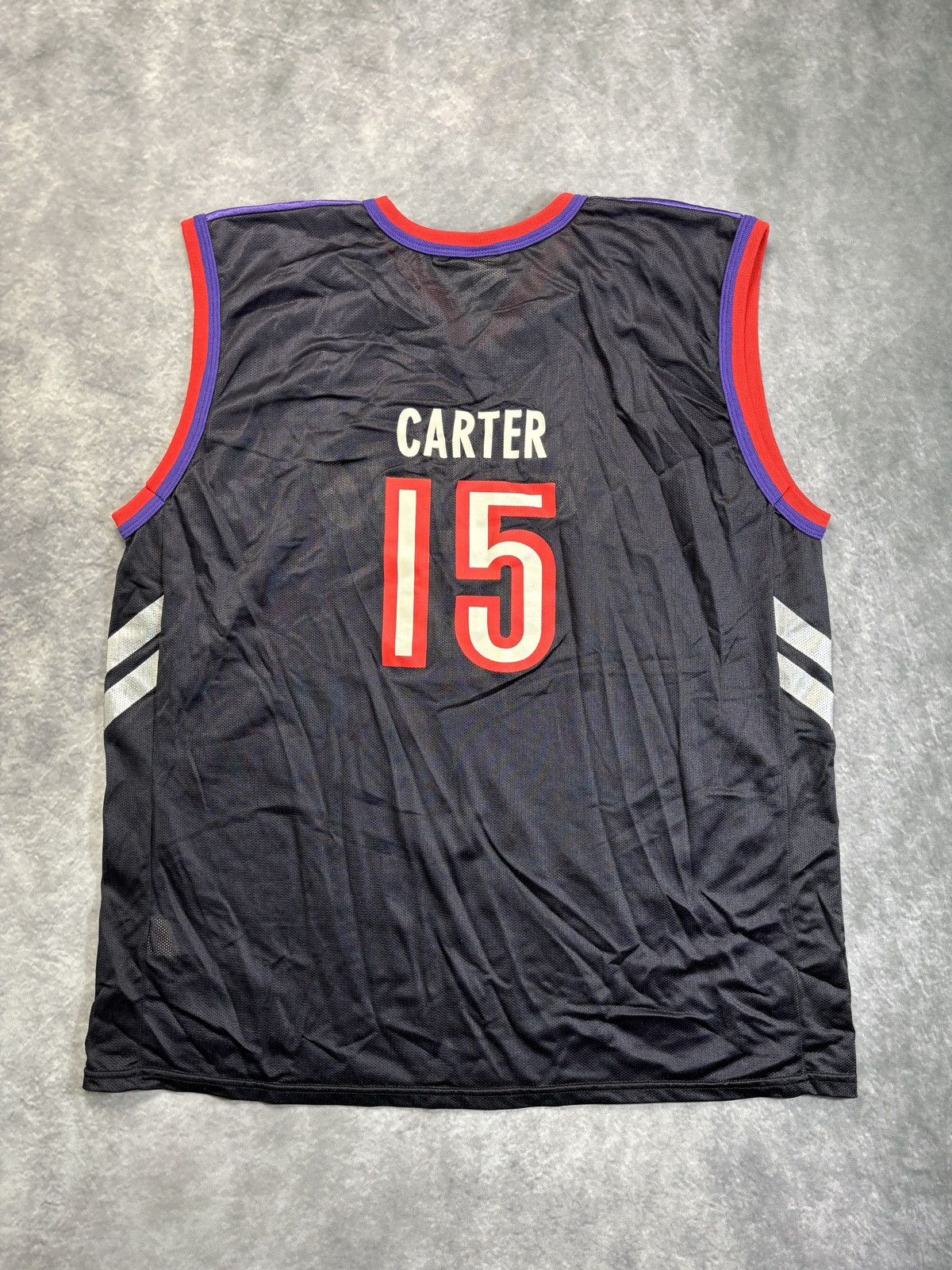 Champion Vintage Toronto Raptors Jersey Vince Carter Purple 1990s NBA Size US XL / EU 56 / 4 - 2 Thumbnail