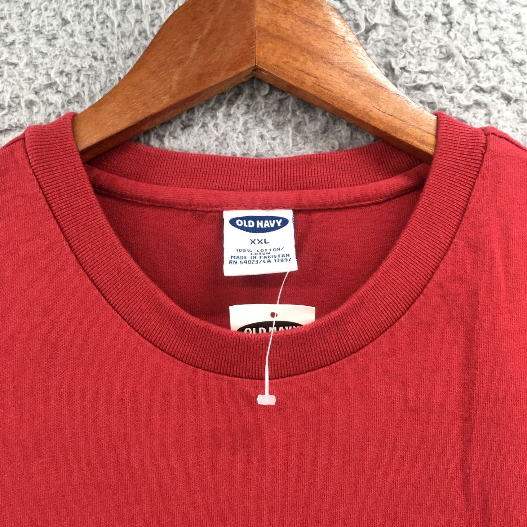 Old Navy Old Navy Vest Sleeveless Tank Top Shirt Mens XXL Crew Neck Summer Red Cotton NEW Shirt Mens XXL Red Cotton NEW Size 48R - 2 Thumbnail
