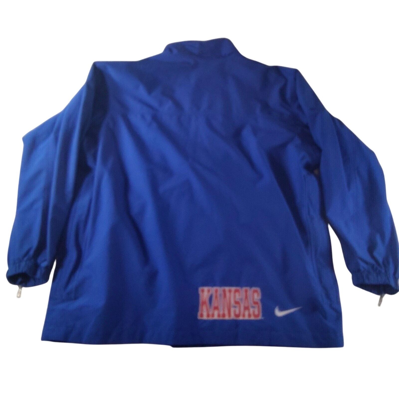 Nike VTG Kansas Jayhawks Team Nike Jacket Men’s L Blue Made USA Size US L / EU 52-54 / 3 - 2 Thumbnail