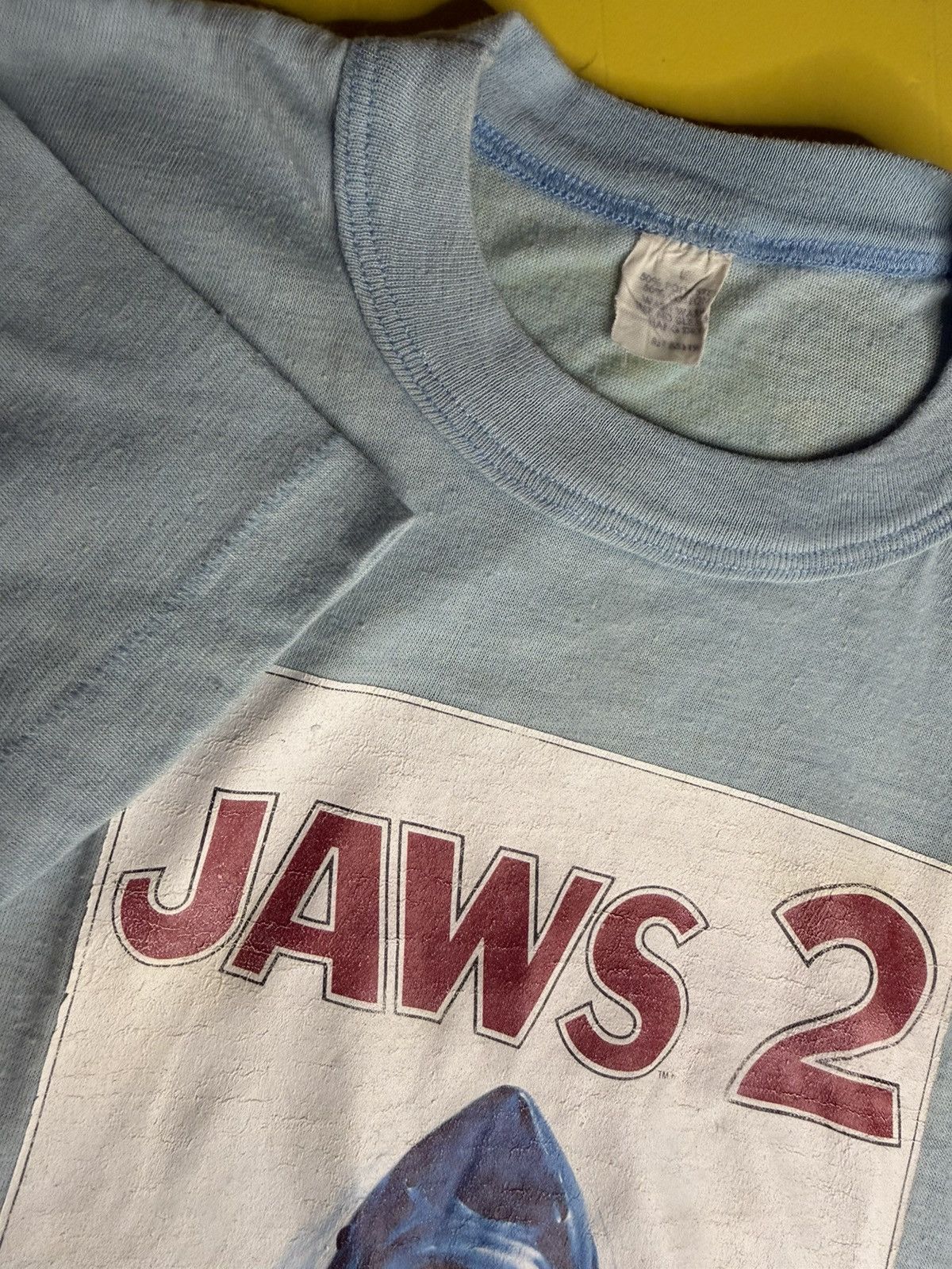 Vintage 1978 JAWS 2 Vintage Single Stitch T-shirt Size US XS / EU 42 / 0 - 2 Thumbnail