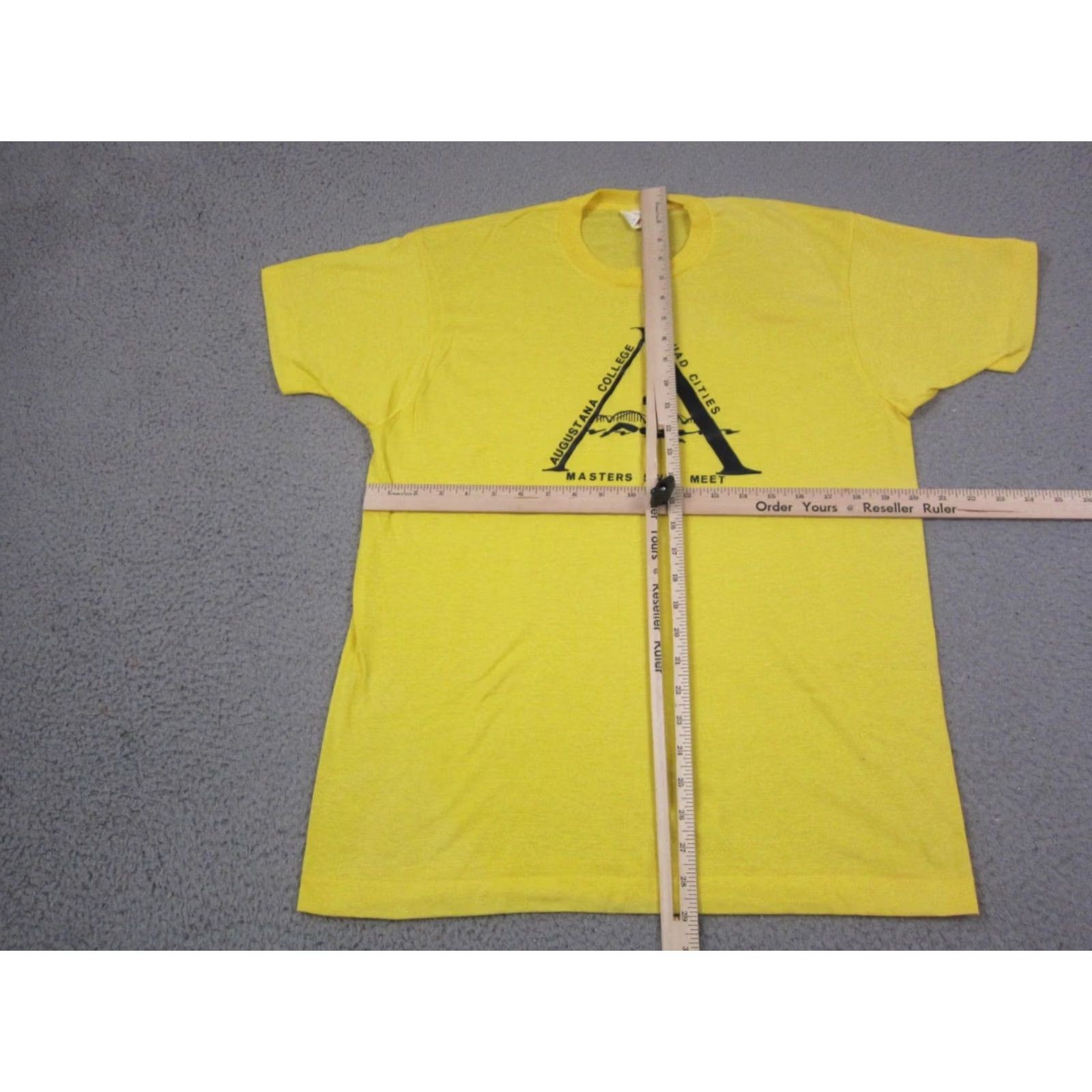 Vintage VINTAGE Screen Star Shirt Mens XL Yellow 80s Classic School Short Sleeve Crew Neck Cotton Polyester Knit T-Shirt Size US XL / EU 56 / 4 - 7 Thumbnail
