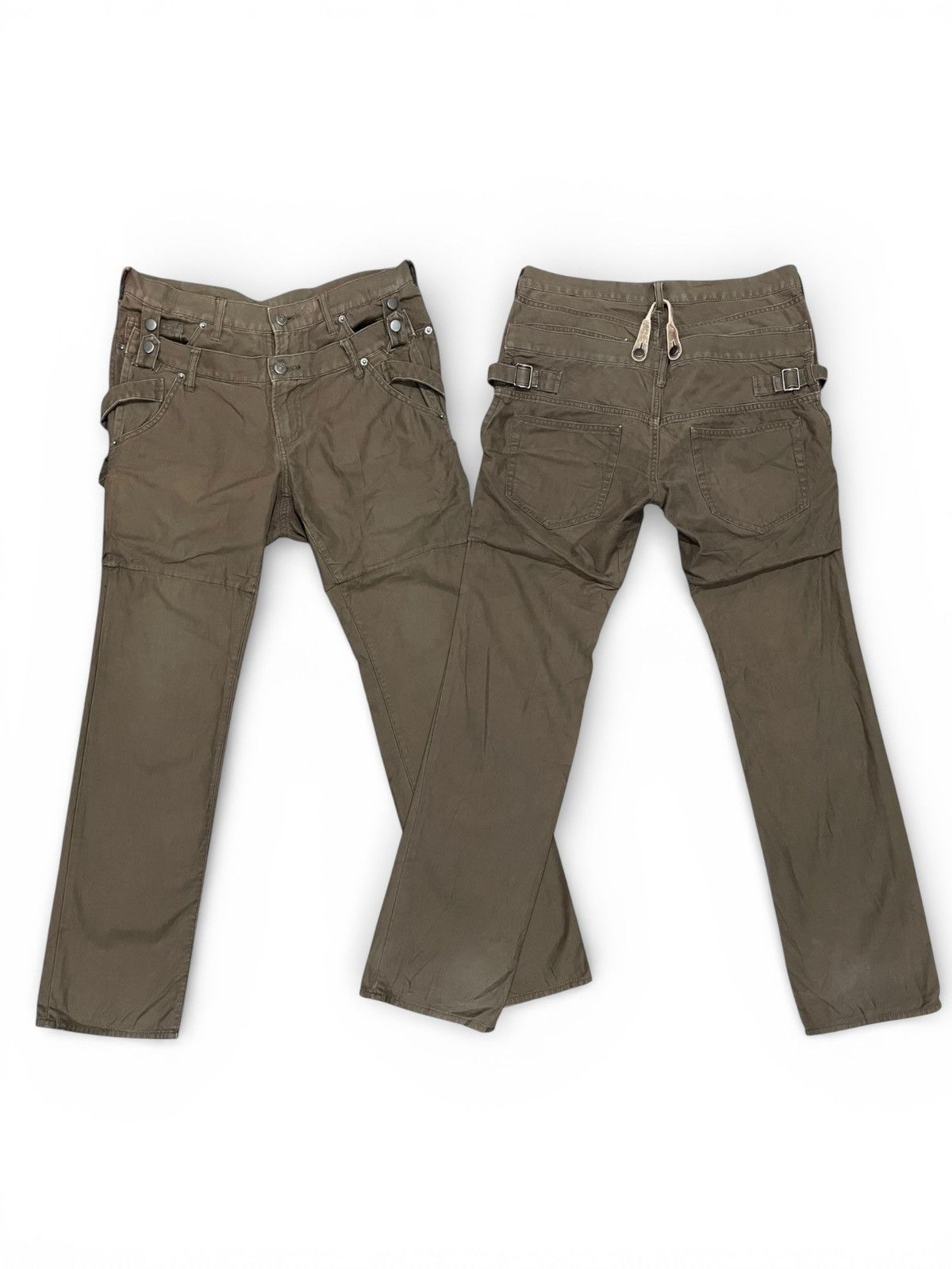 If Six Was Nine PPFM Double Waist Punk Rock Pants Size US 32 / EU 48 - 1 Thumbnail