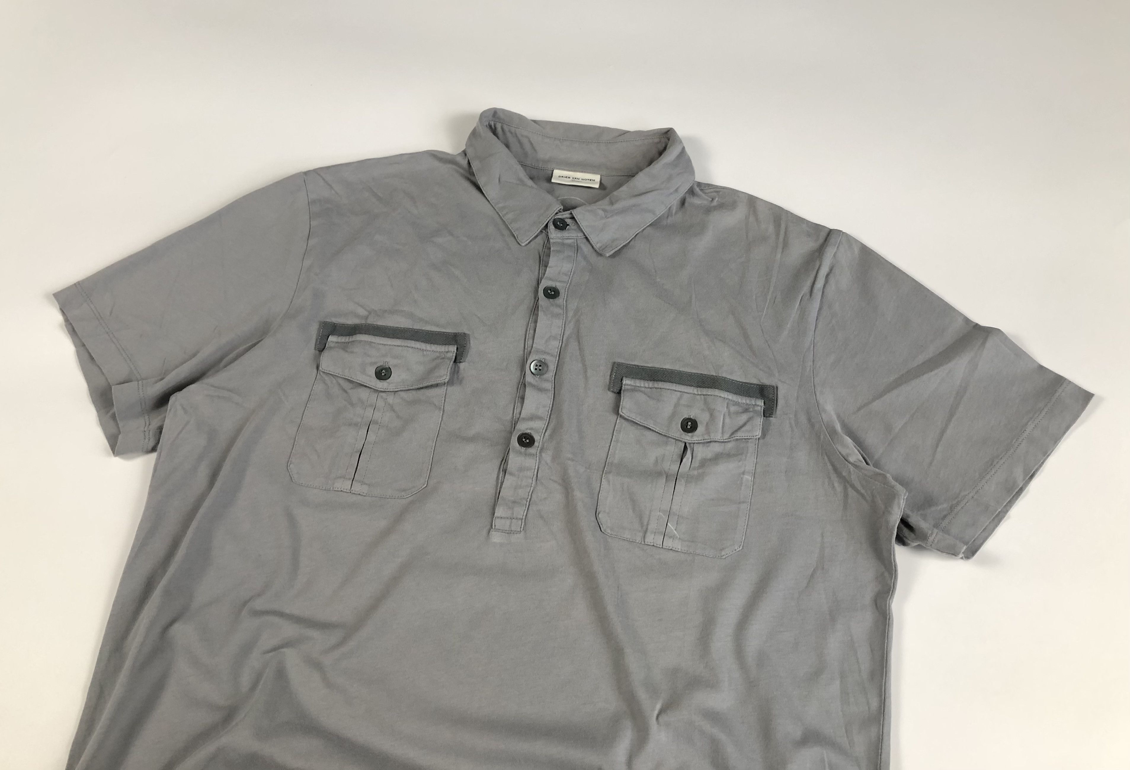 Dries Van Noten Dries Van Noten Two Pocket Cotton Polo Shirt Size US L / EU 52-54 / 3 - 2 Thumbnail