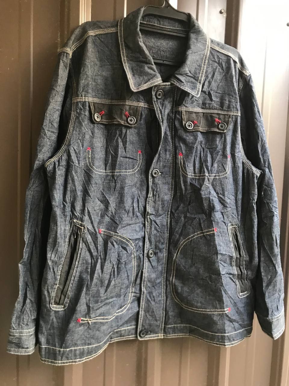 Garment Reproduction of Workers × Japanese Brand Japanese Brand Denim Chore Jacket Workwear Size US M / EU 48-50 / 2 - 3 Thumbnail