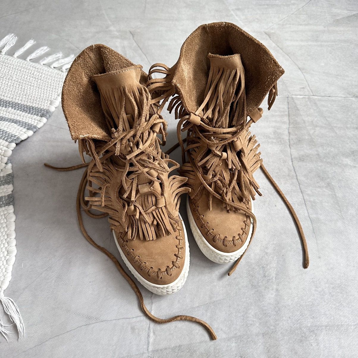 Isabel Marant Fringe Isabel Marant Vibe Bobby Bekett Wedge Sneakers Shoes Size US 8 / IT 38 - 5 Thumbnail
