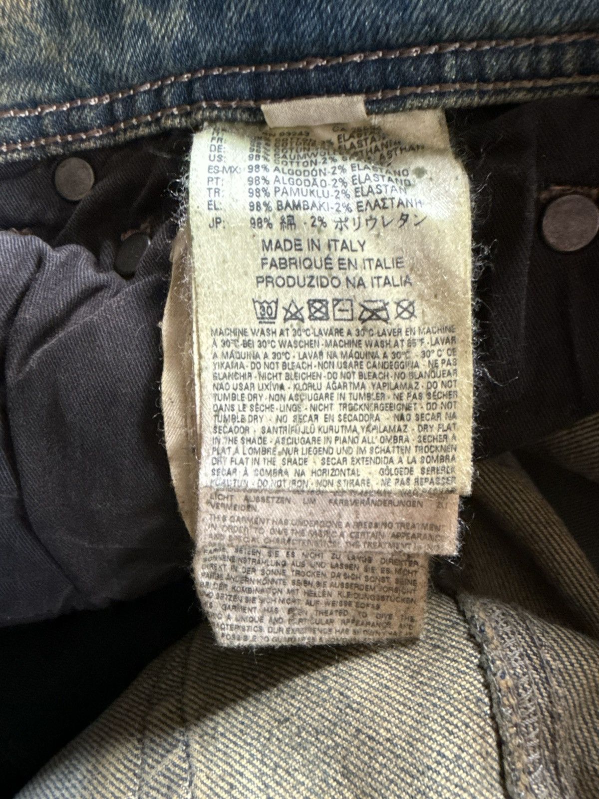 Diesel Black Gold F/W 2015 Diesel Black Gold Distressed Mud Wash Stacked Jeans Size US 34 / EU 50 - 23 Thumbnail
