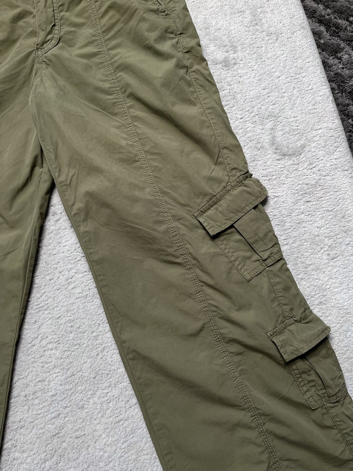 Vintage Vintage Khaki Green Cargo Pants Straight Urban Outfitters Size 32" / US 10 / IT 46 - 2 Thumbnail