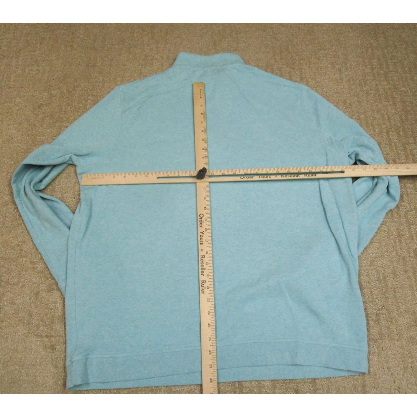 Peter Millar Peter Millar Pullover Men 2XL Blue Aqua Quarter Zip Lightweight Knit Sweater Size US XXL / EU 58 / 5 - 4 Thumbnail