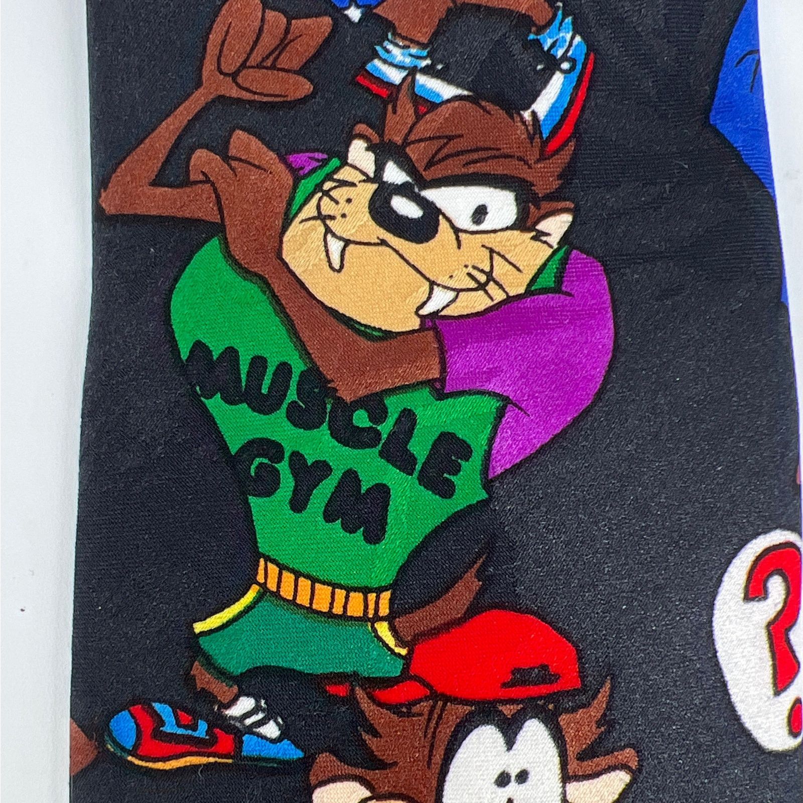 Vintage × Warner Bros 90s Taz Tasmanian Devil Looney Tunes neck tie 1990s vintage Size ONE SIZE - 6 Thumbnail