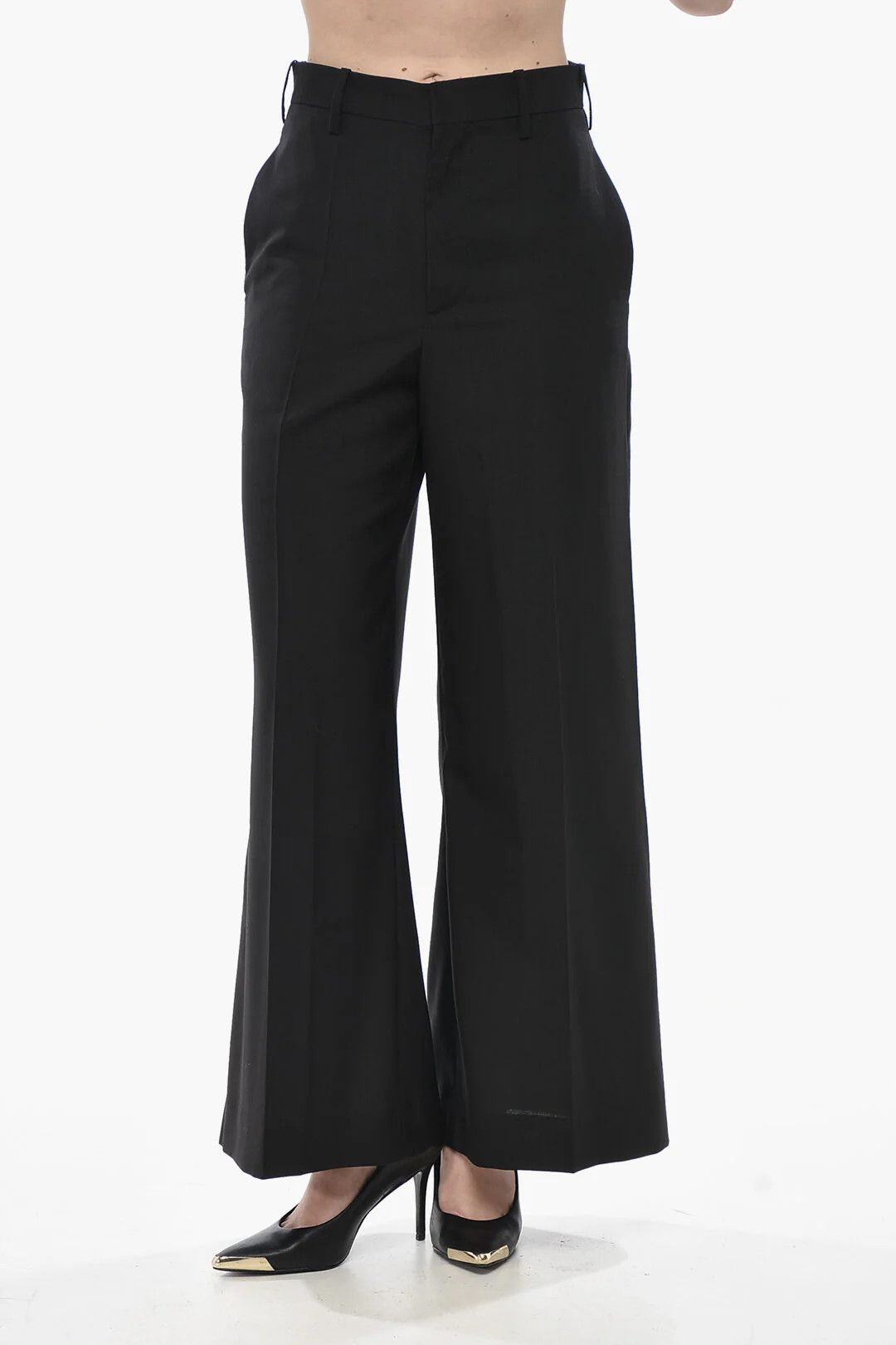 Marni og1mm0326 Virgin Wool 4-Pocket Pant in Black Size 26" / US 2 / IT 38 - 1 Thumbnail