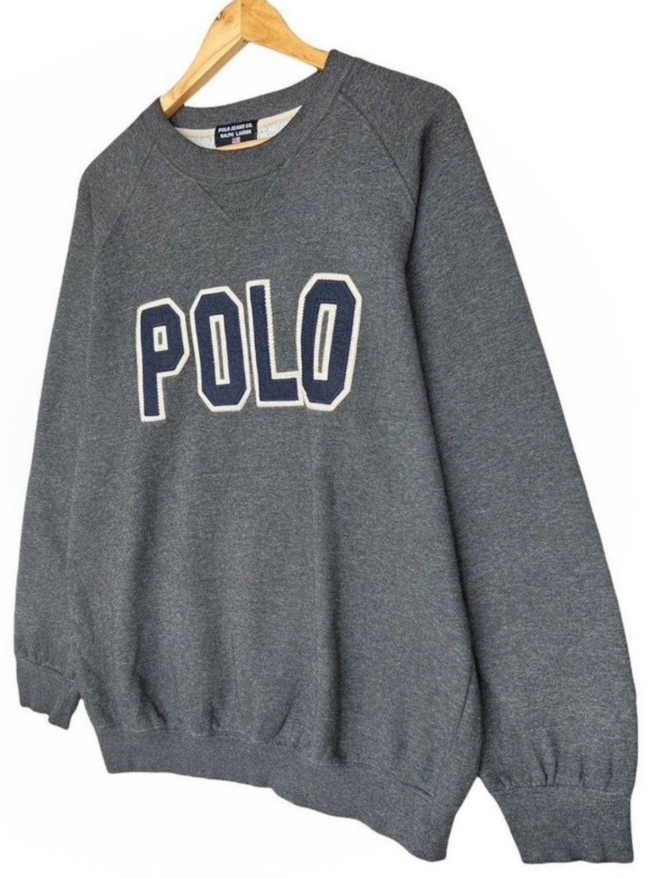 Polo Ralph Lauren Vintage Polo Ralph Lauren Embroidered Baggy Boxy Sweatshirt Size US L / EU 52-54 / 3 - 4 Thumbnail